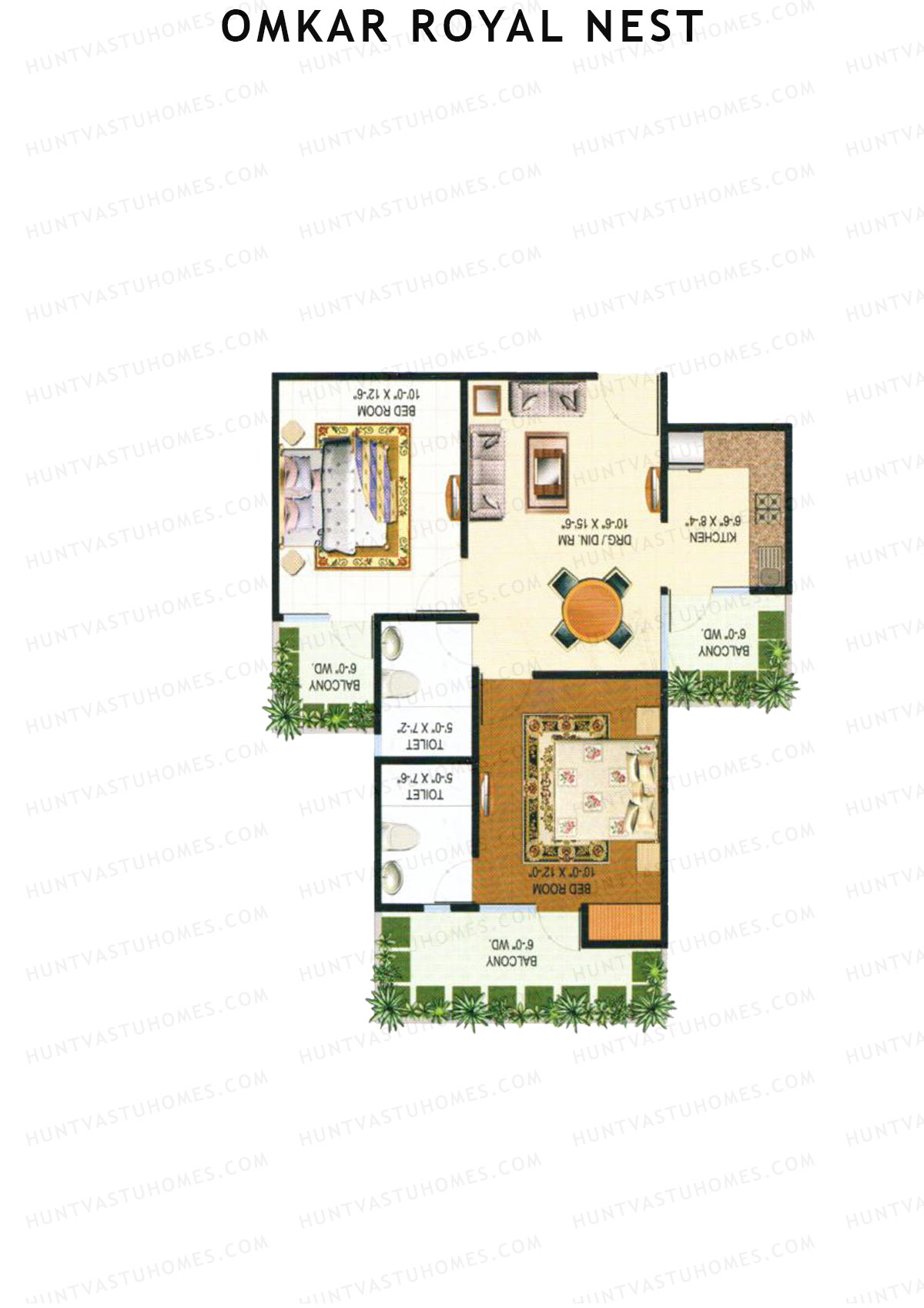 Omkar Royal Nest Tower N2 Unit 7 Floor Plan