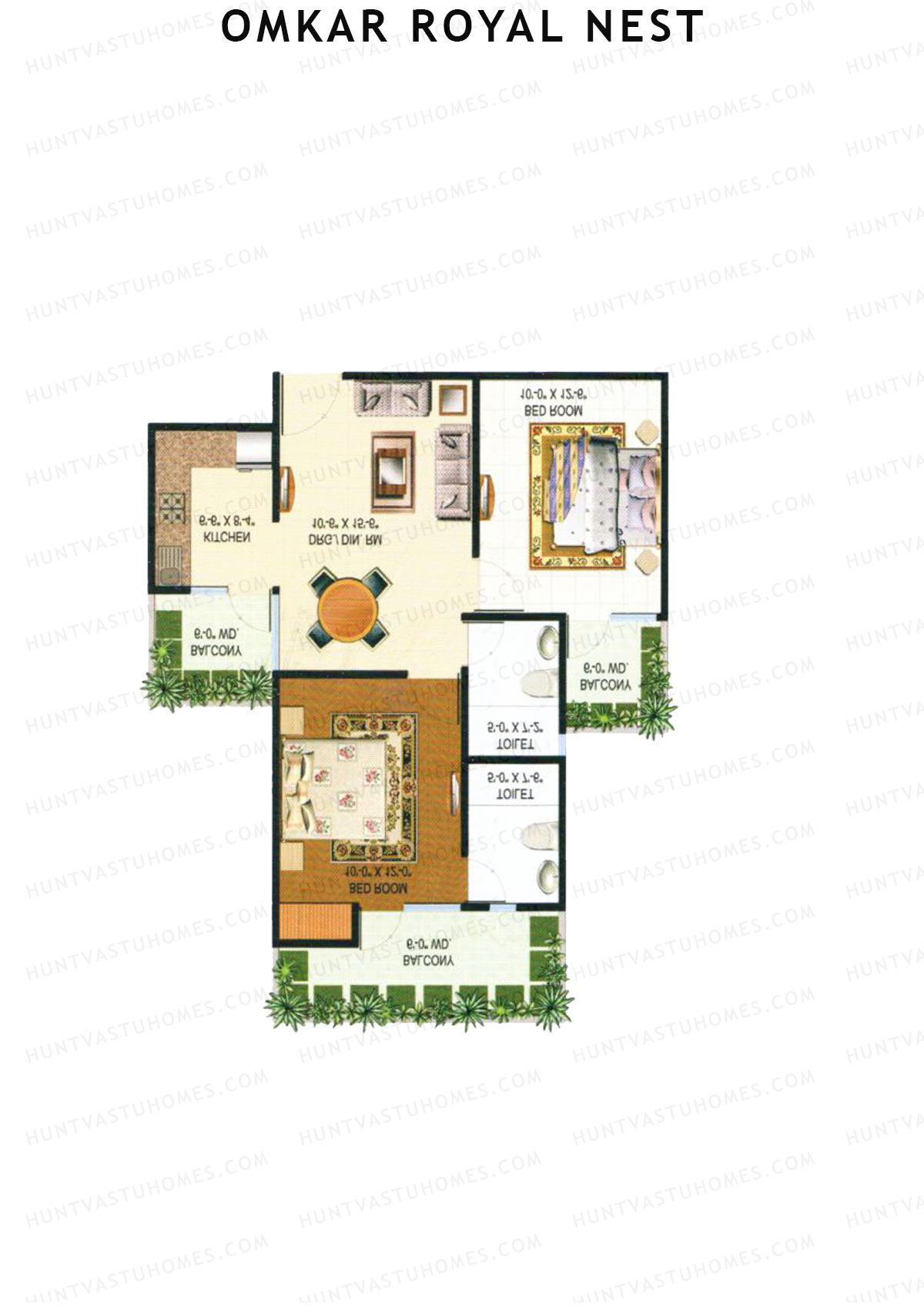 Omkar Royal Nest Tower N2 Unit 8 Floor Plan