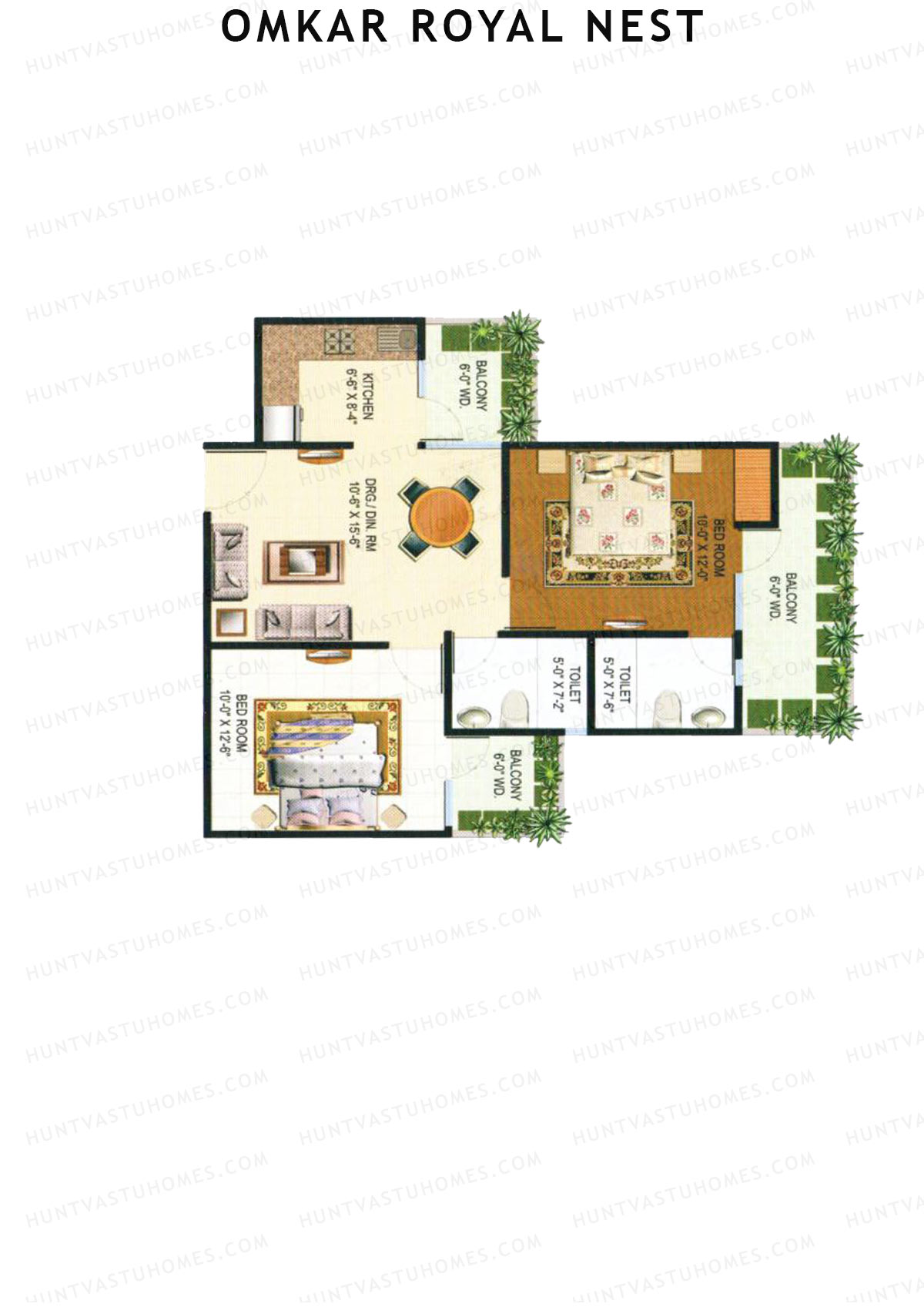 Omkar Royal Nest Tower N3 Unit 2 Floor Plan