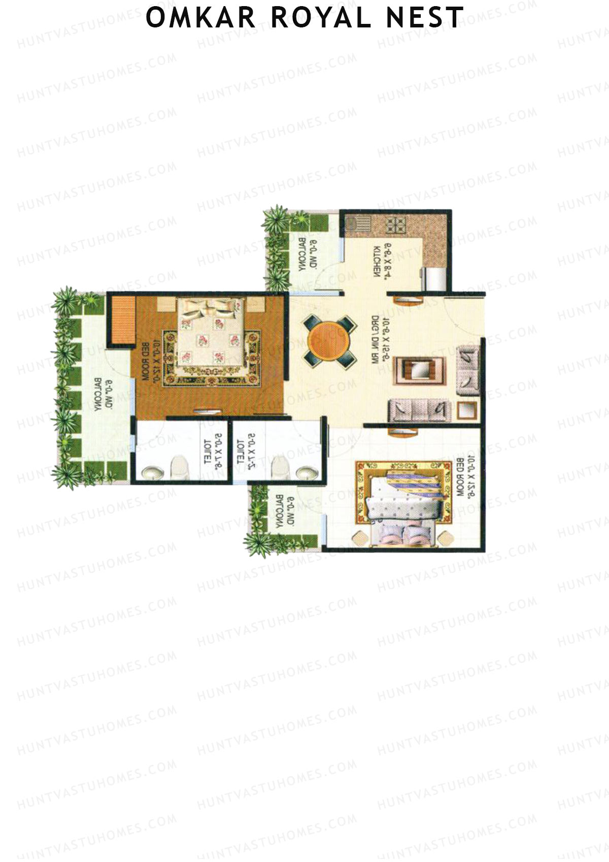 Omkar Royal Nest Tower N3 Unit 7 Floor Plan