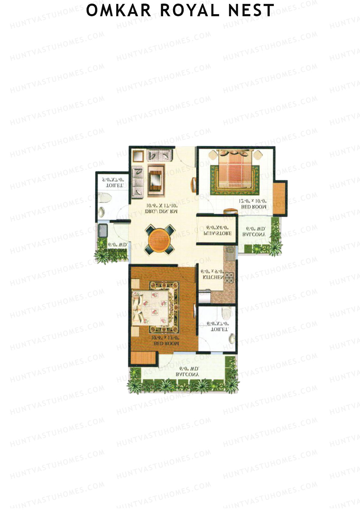 Omkar Royal Nest Tower N5 Unit 8 Floor Plan