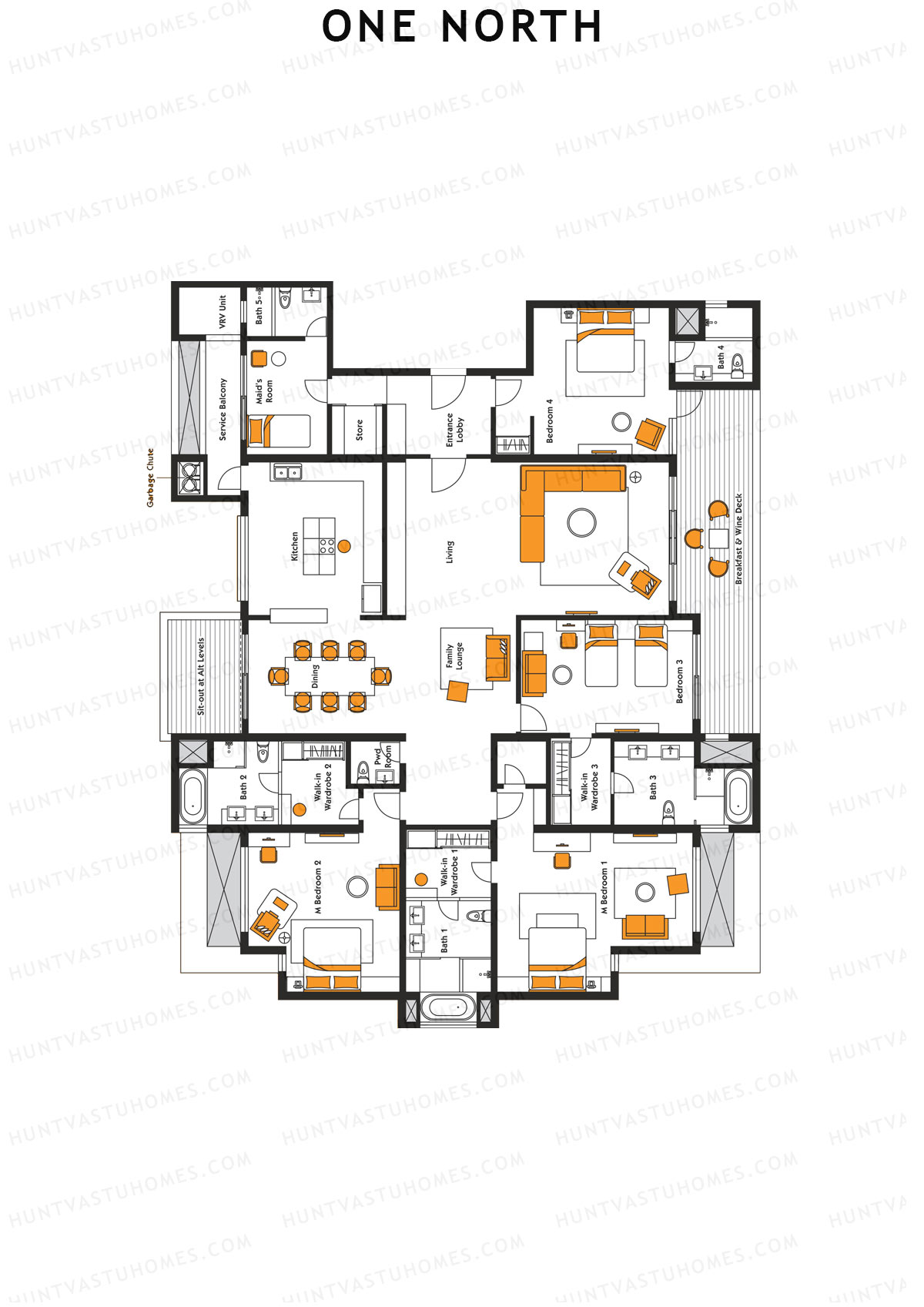 One North Adhara Unit 1 Floor Plan
