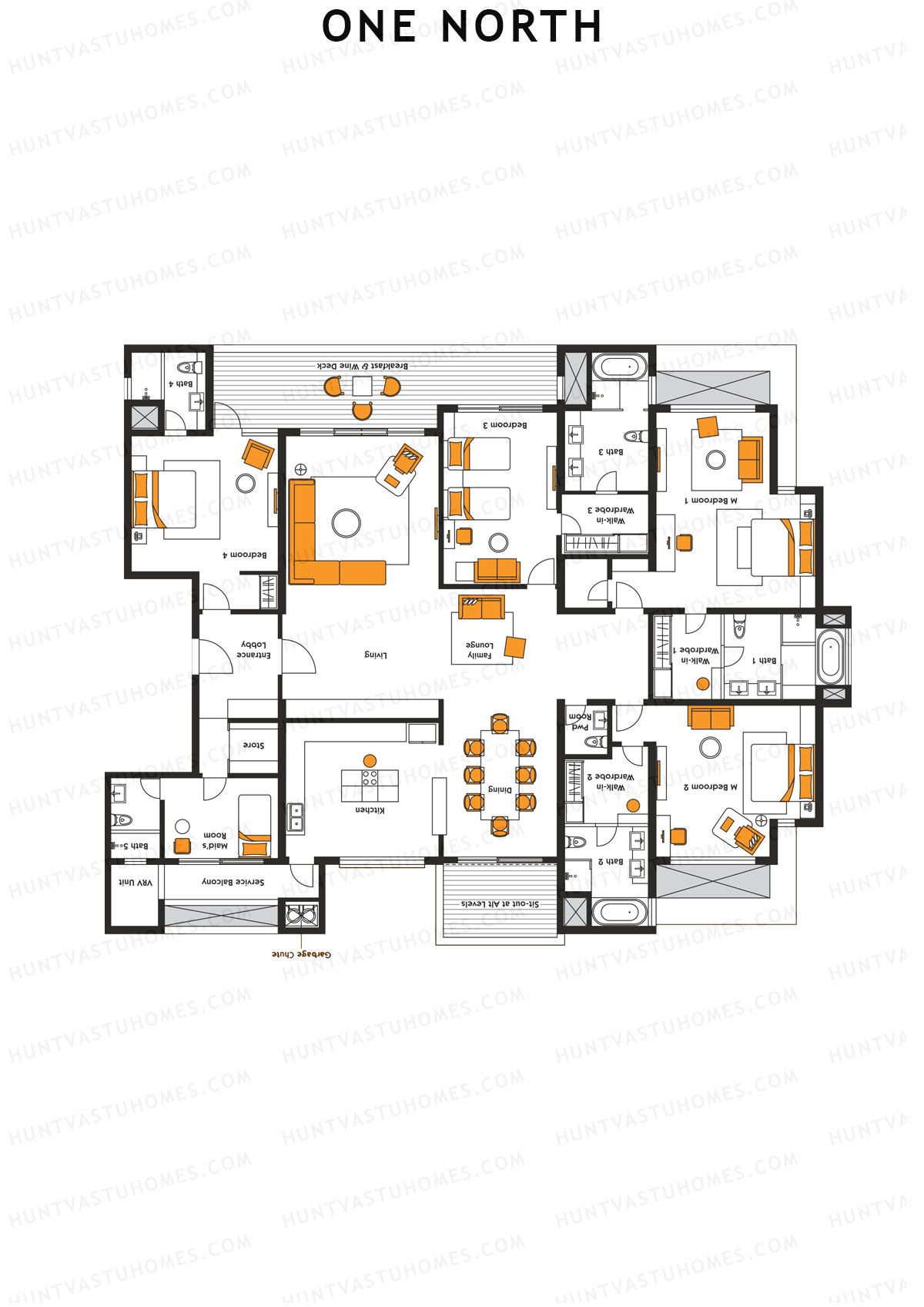 One North Octave Unit 1 Floor Plan