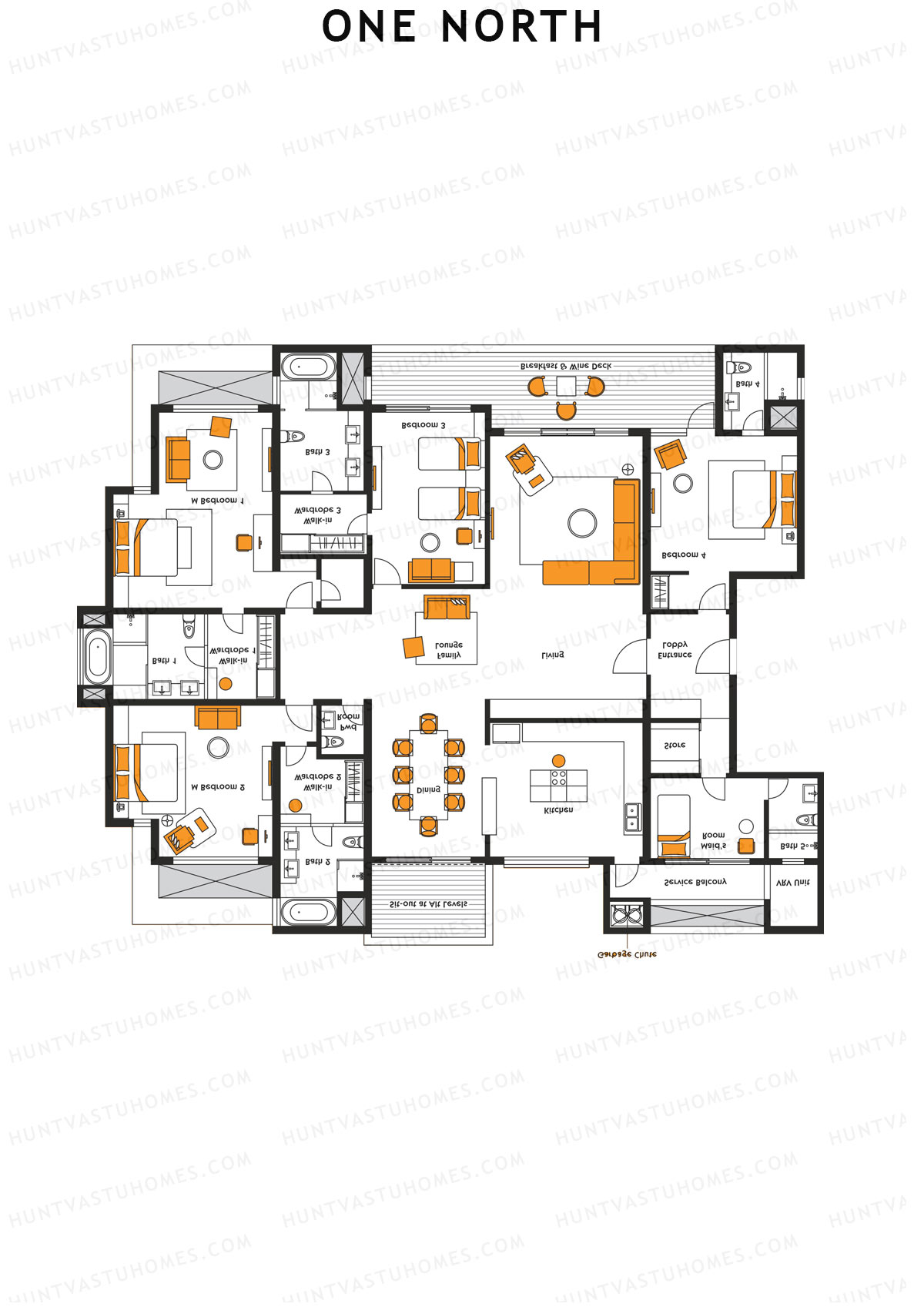 One North Octave Unit 2 Floor Plan