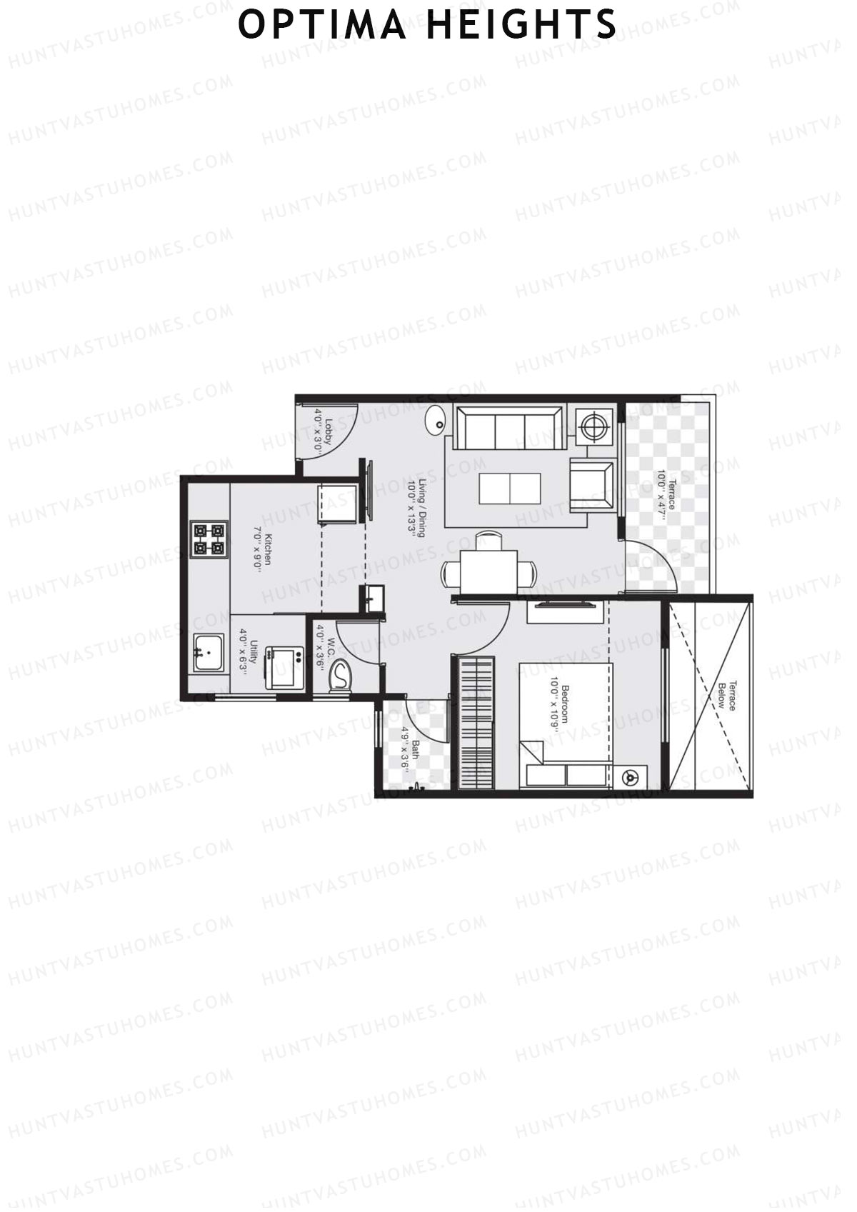 Optima Heights Wing C Unit 3 Floor Plan