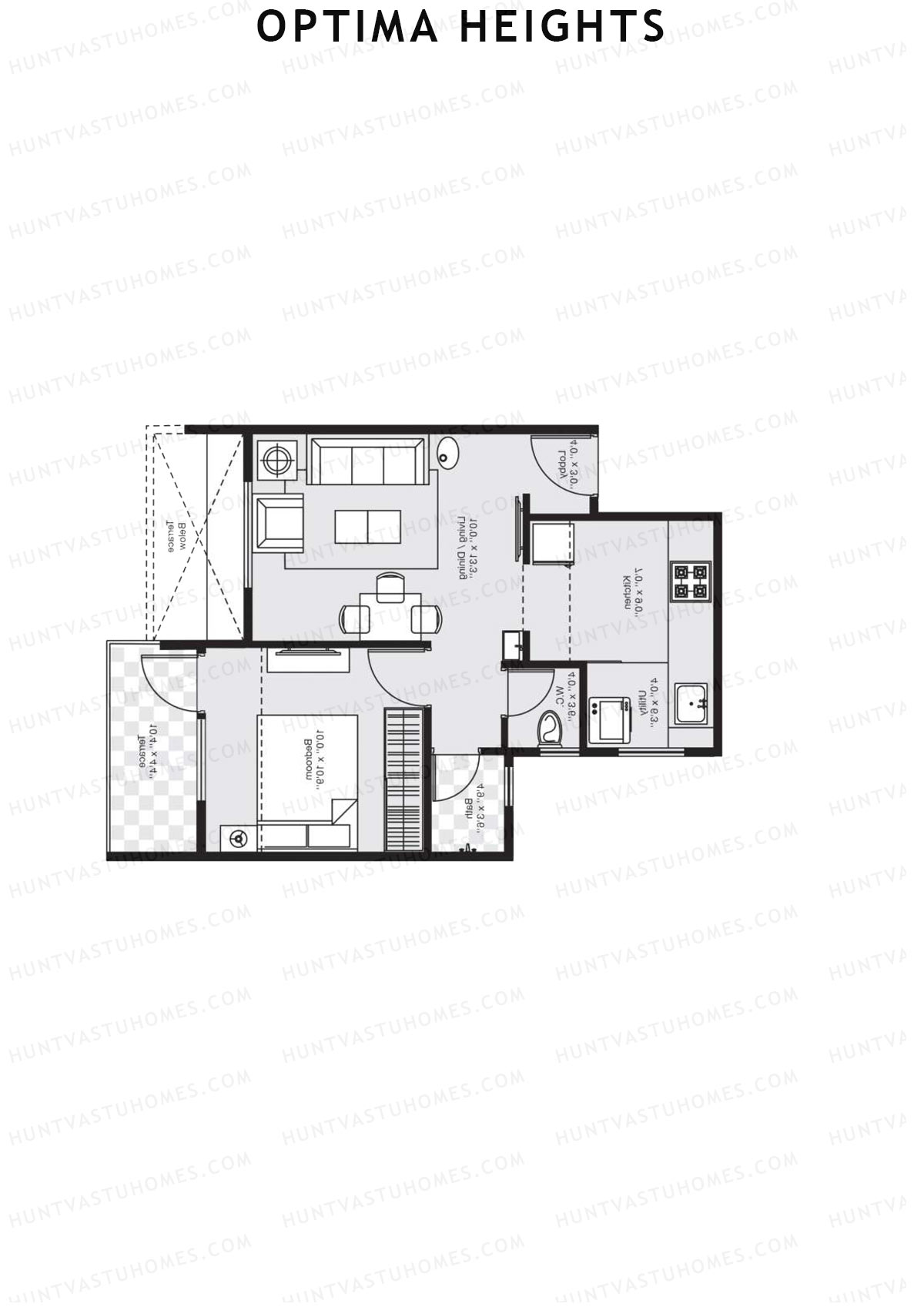Optima Heights Wing C Unit 8 Floor Plan