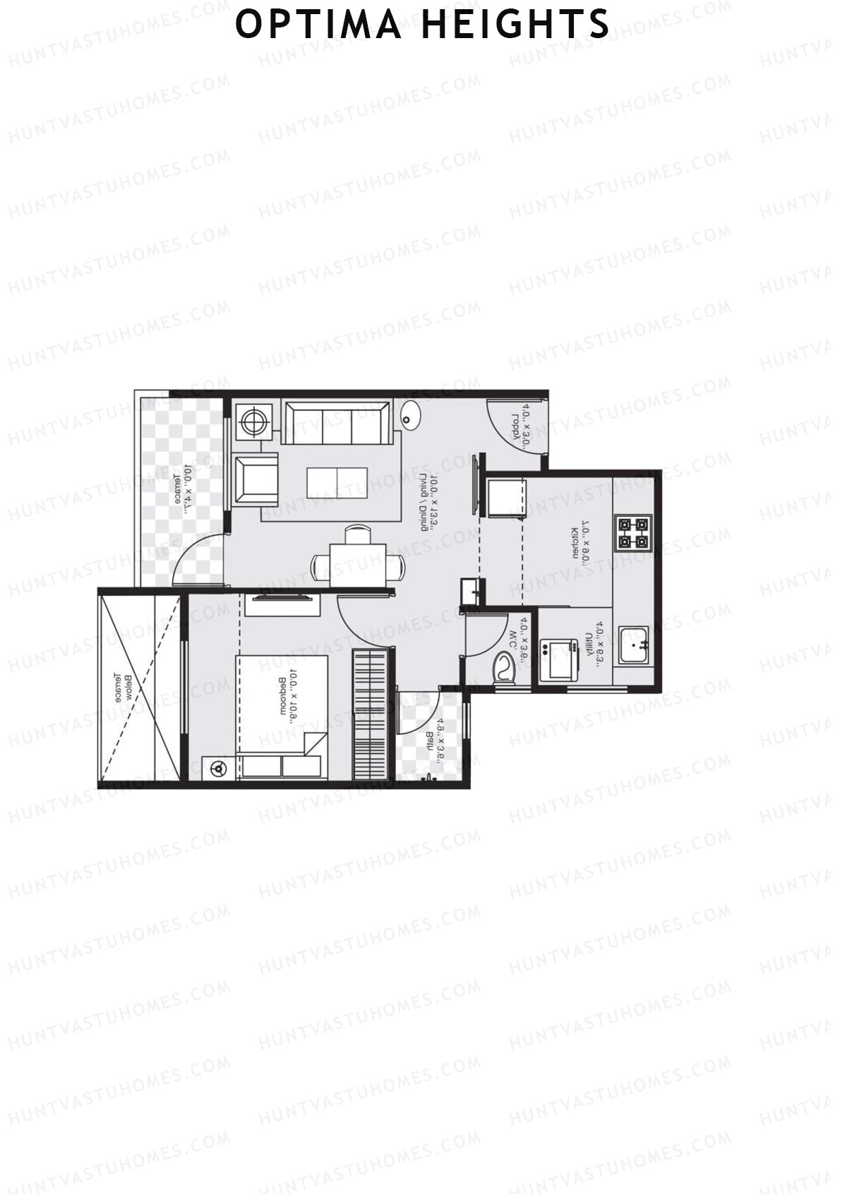 Optima Heights Wing C Unit 8 Floor Plan