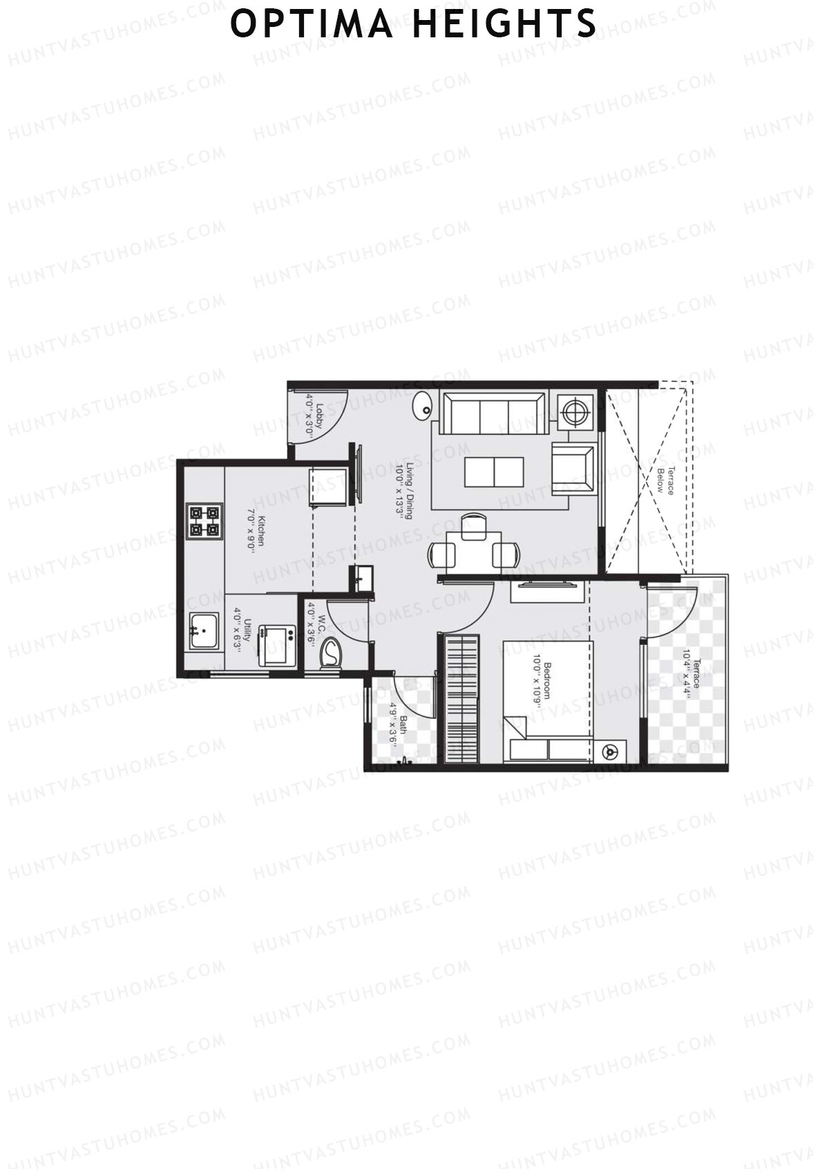 Optima Heights Wing D Unit 3 Floor Plan