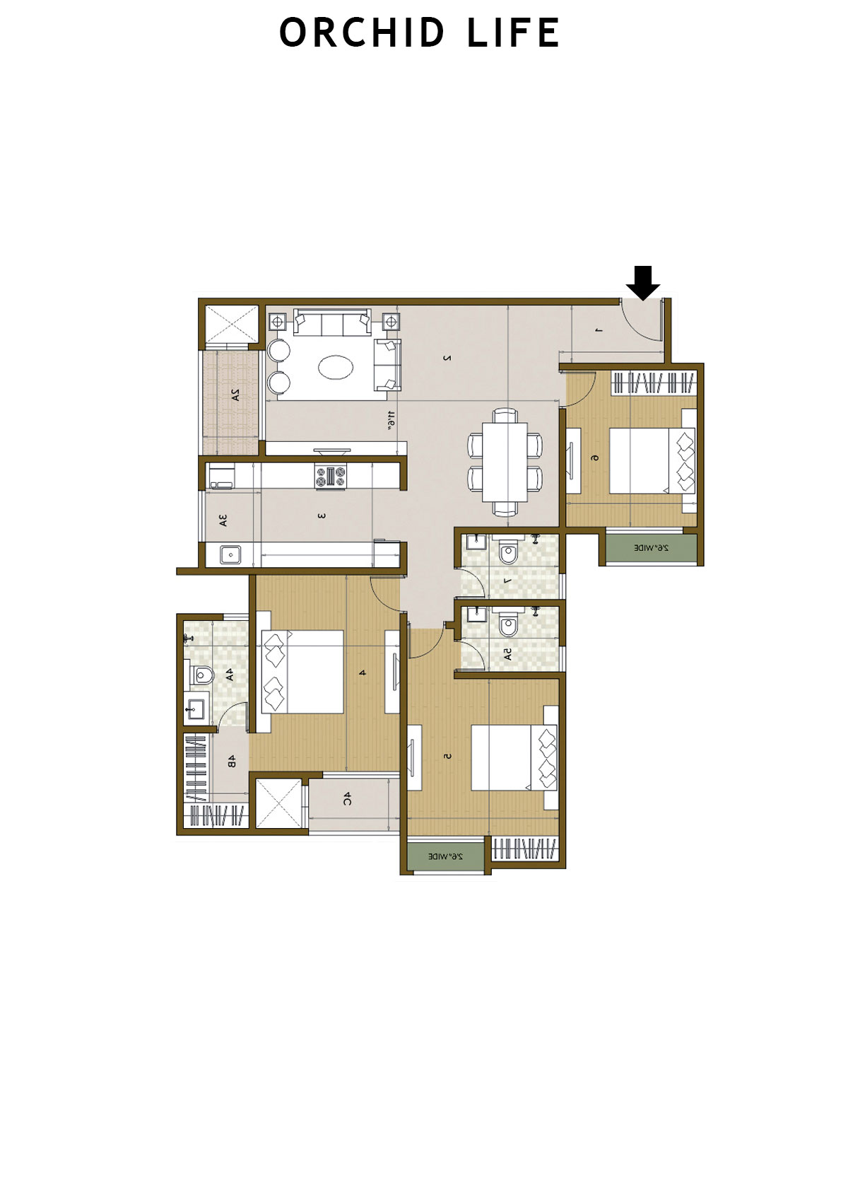 Orchid Life Tower A Unit 7 Floor Plan