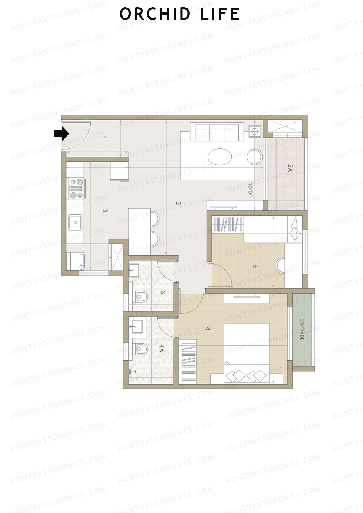 Orchid Life Tower C Unit 4 Floor Plan