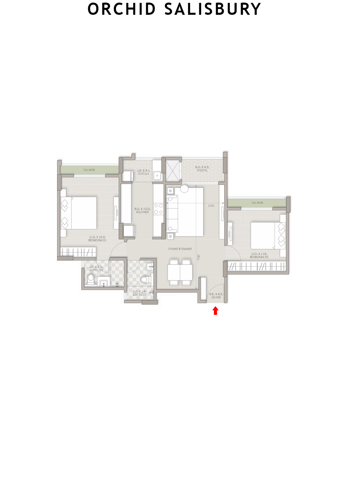 Orchid Salisbury Tower F Unit 7 Floor Plan