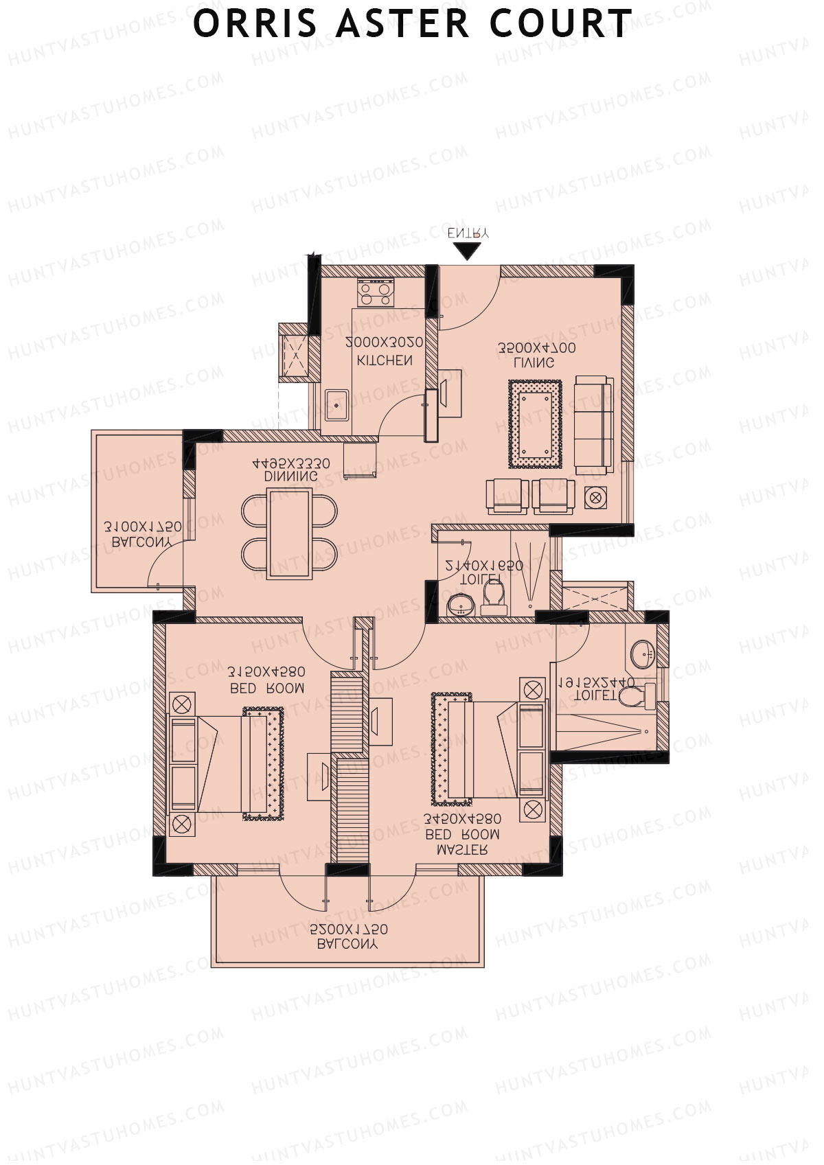 Orris Aster Court Tower 2A Unit 1 Floor Plan