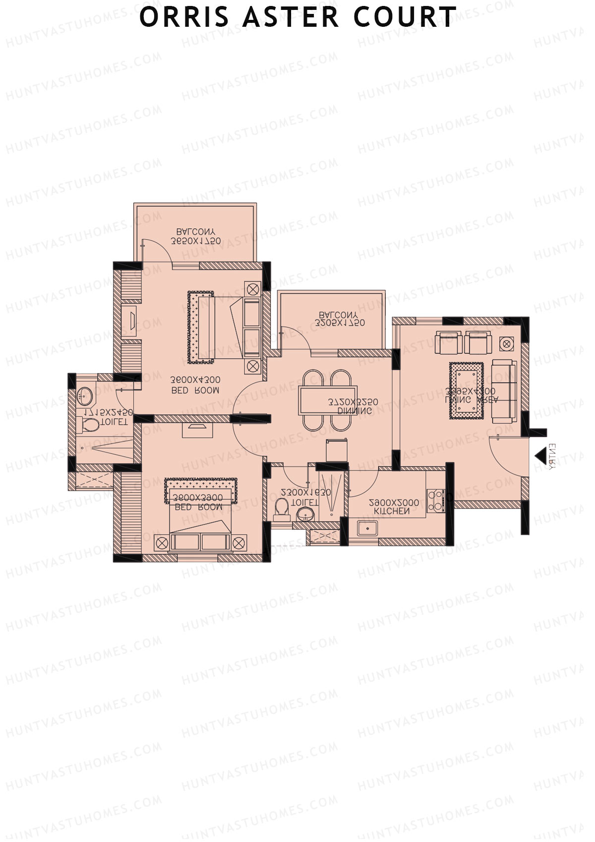 Orris Aster Court Tower 2A Unit 2 Floor Plan