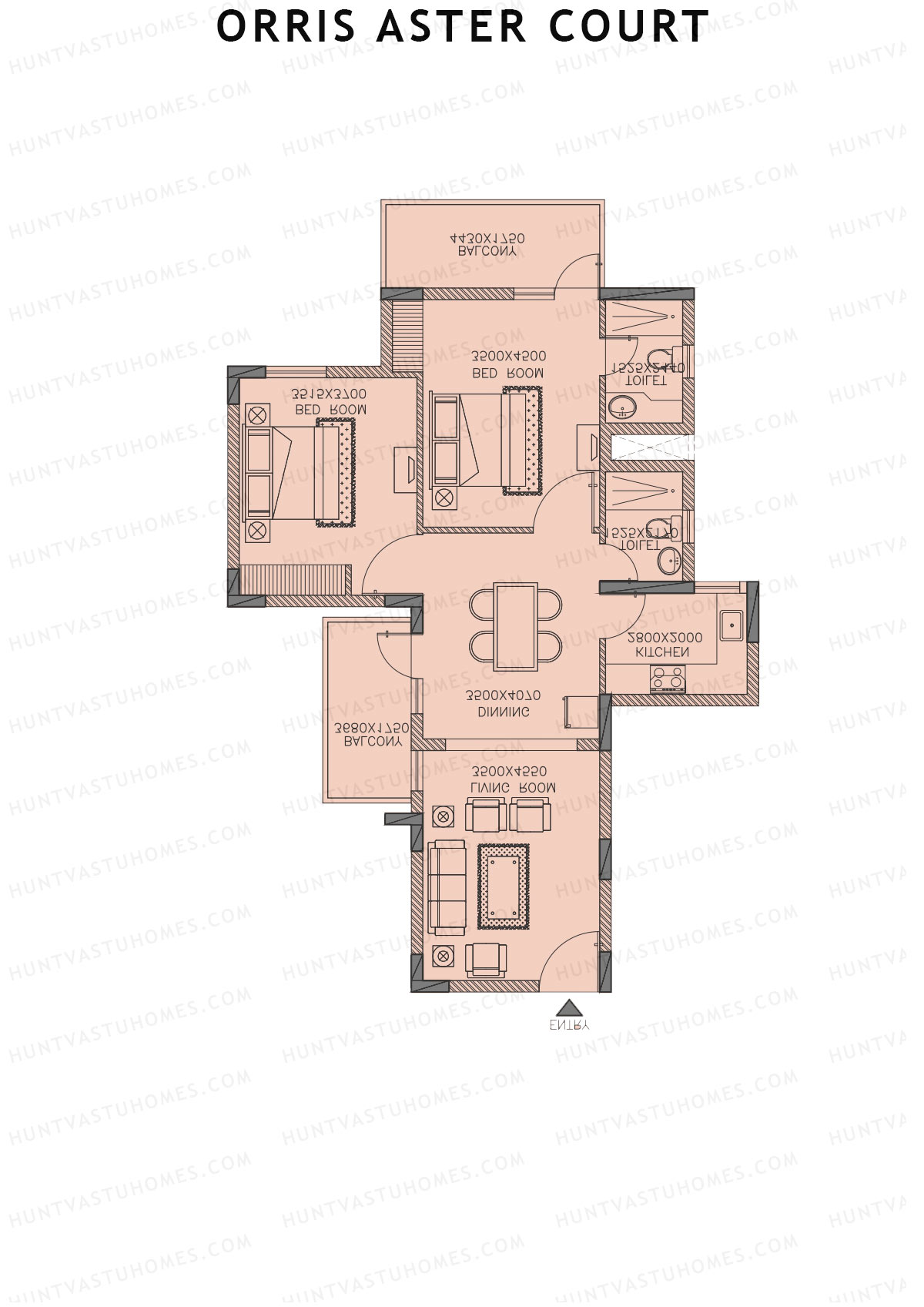 Orris Aster Court Tower 2A Unit 3 Floor Plan
