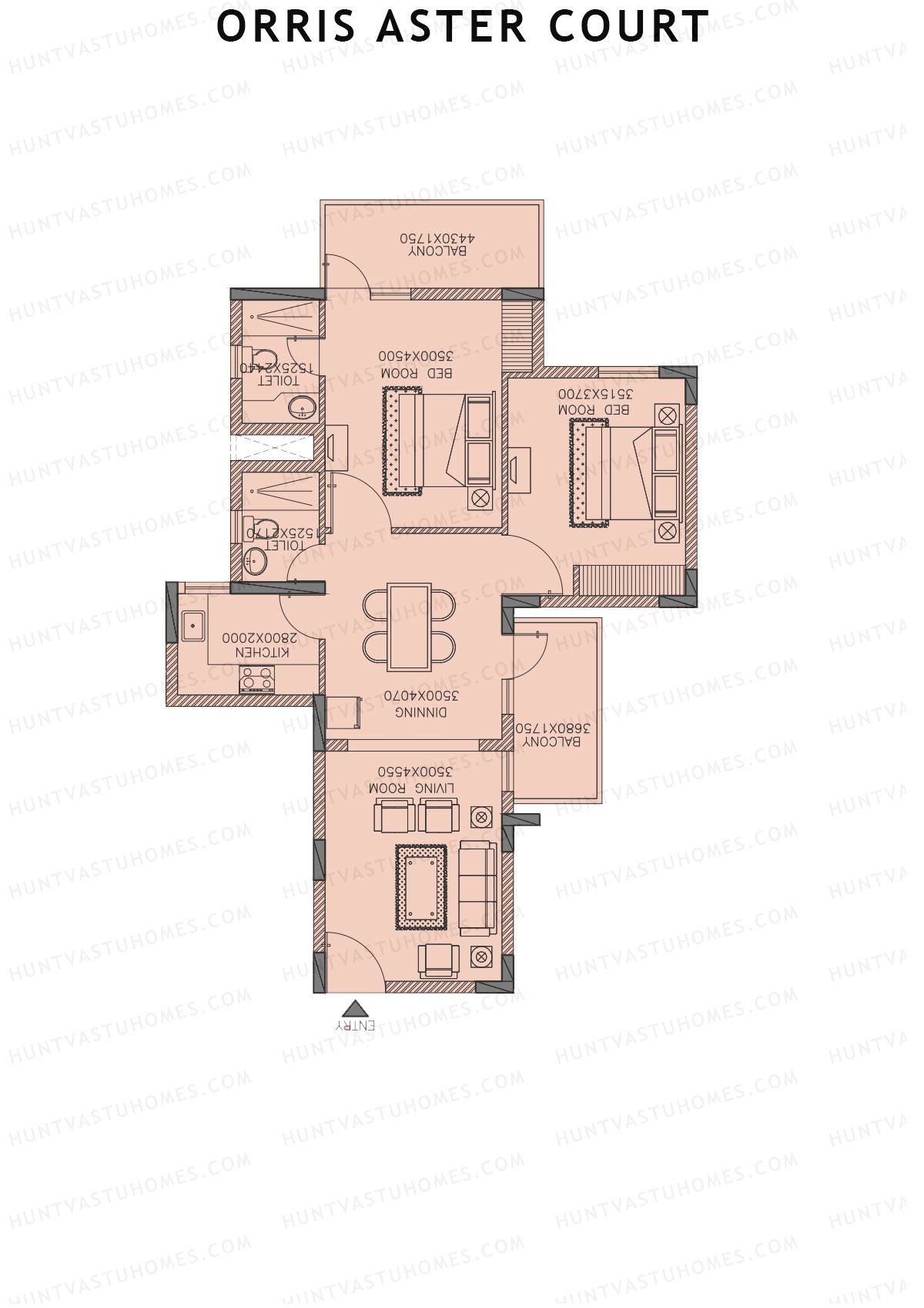 Orris Aster Court Tower 2A Unit 4 Floor Plan