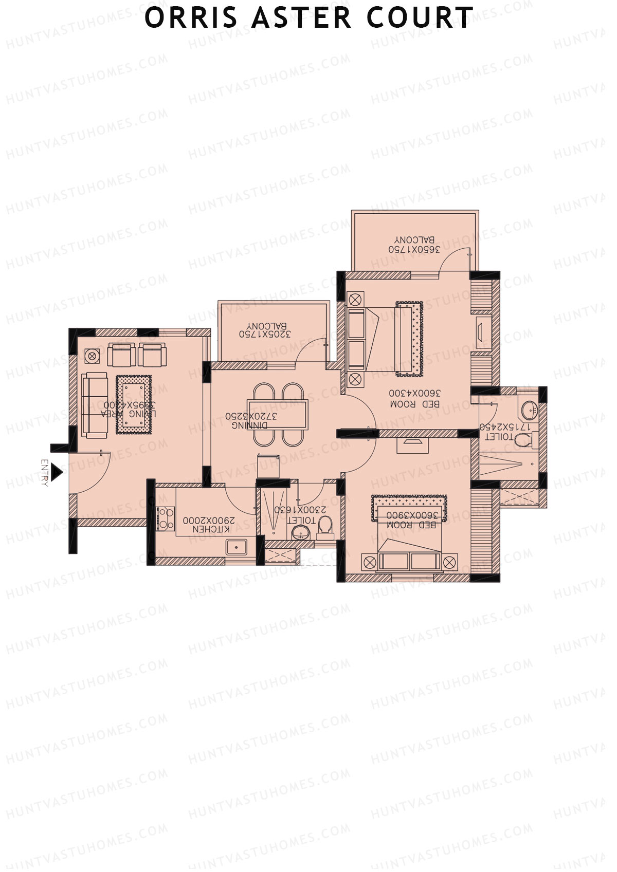 Orris Aster Court Tower 2A Unit 5 Floor Plan