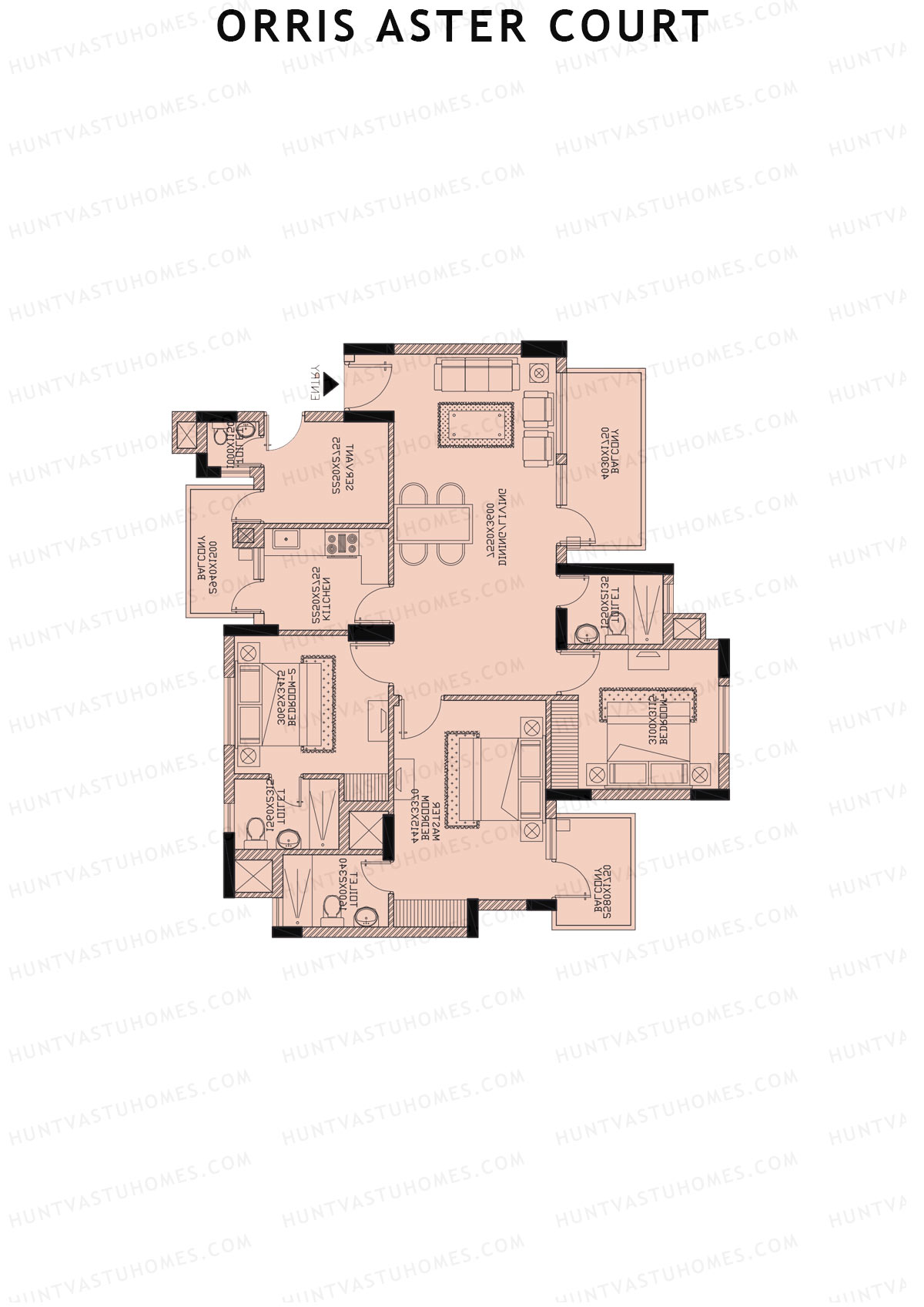 Orris Aster Court Tower 3F Unit 2 Floor Plan