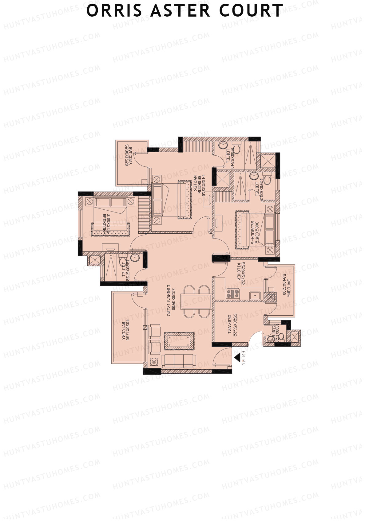 Orris Aster Court Tower 3F Unit 4 Floor Plan