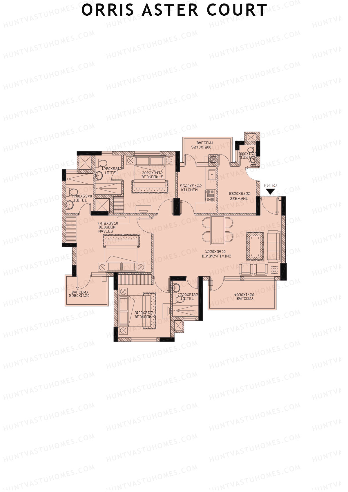 Orris Aster Court Tower 3J Unit 2 Floor Plan