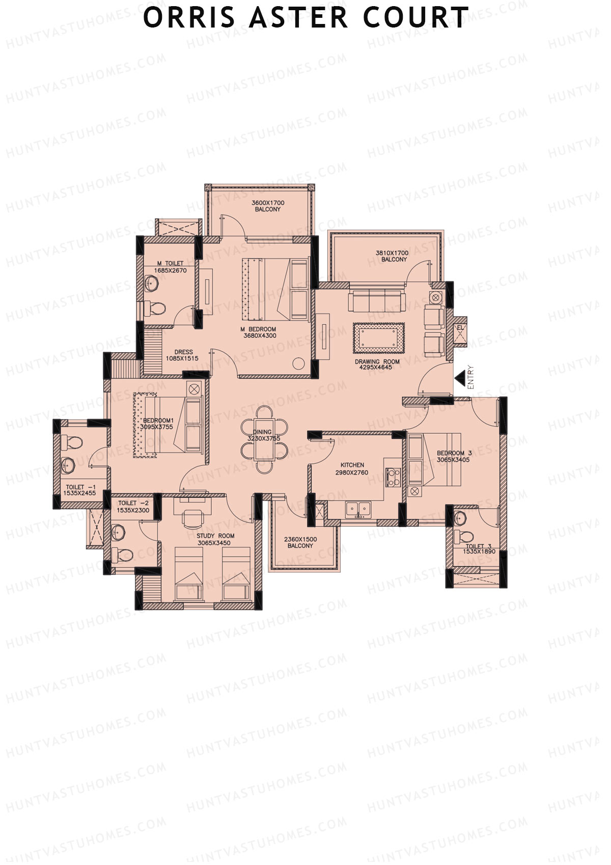 Orris Aster Court Tower 4I Unit 1 Floor Plan