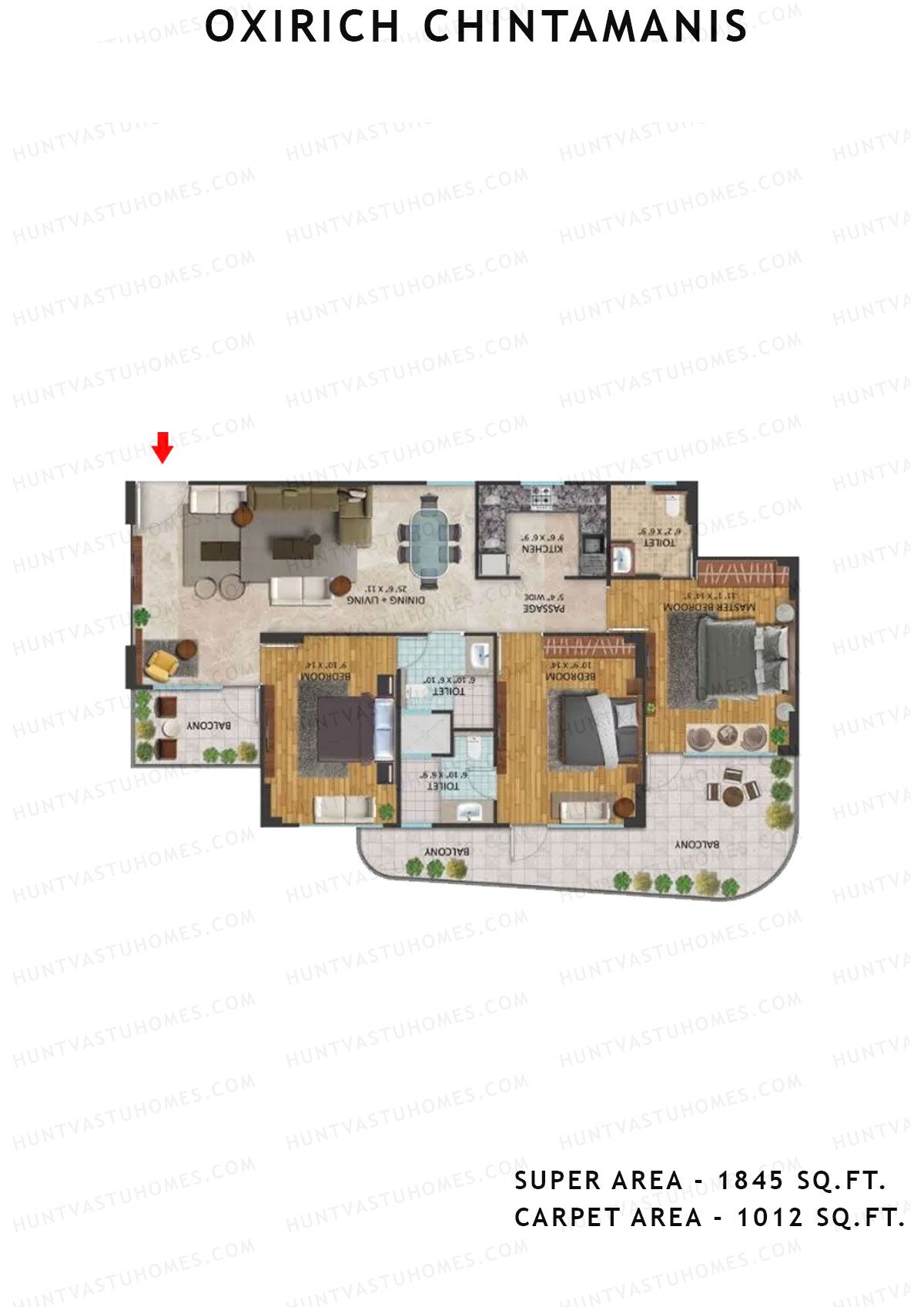 Oxirich Chintamanis Tower Kestrel Unit 4 Floor Plan