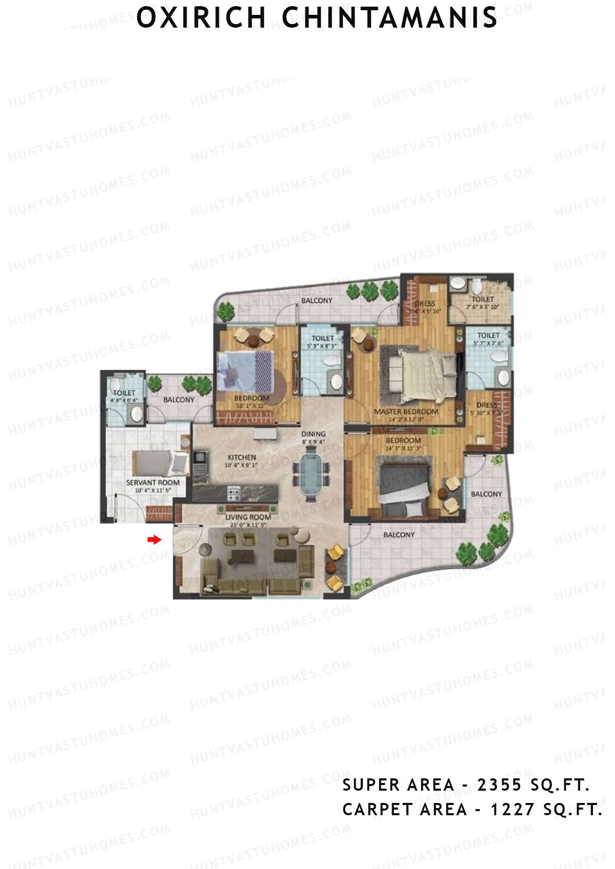 Oxirich Chintamanis Tower Magpie Unit 4 Floor Plan