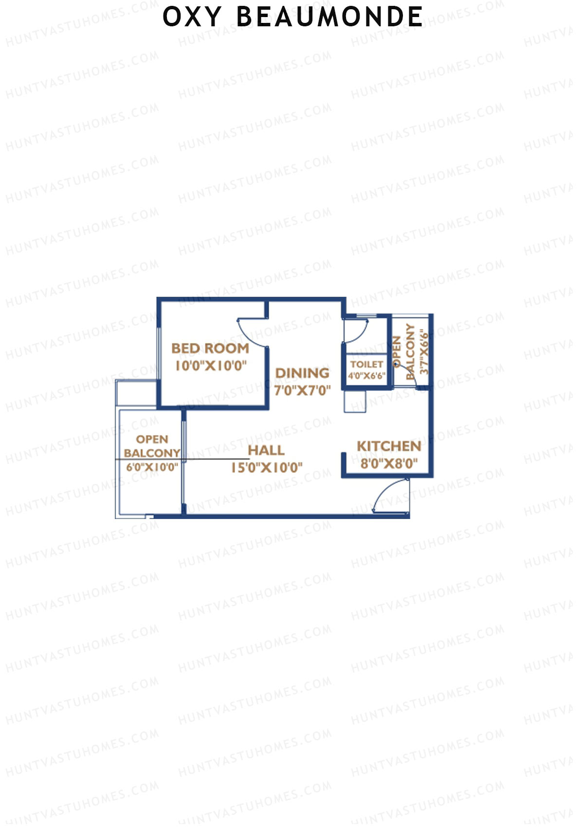 Oxy Beaumonde Wing D Unit 6 Floor Plan