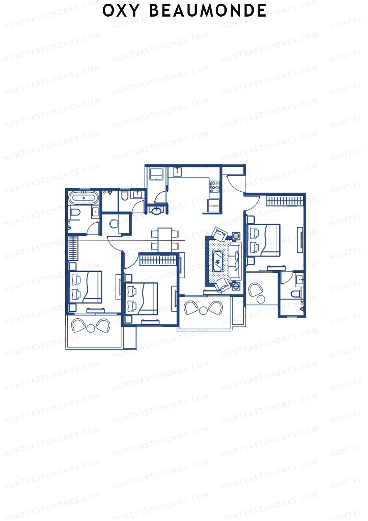 Oxy Beaumonde Wing D Unit 7 Floor Plan