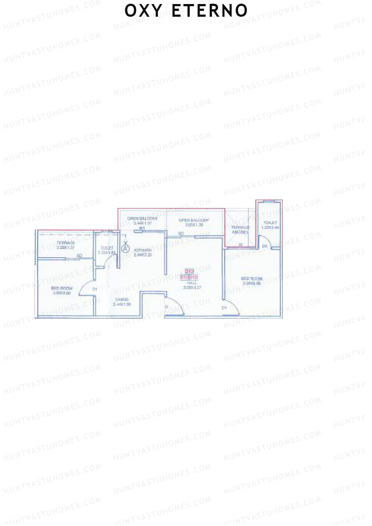 Oxy Eterno Wing A Unit 10 Floor Plan