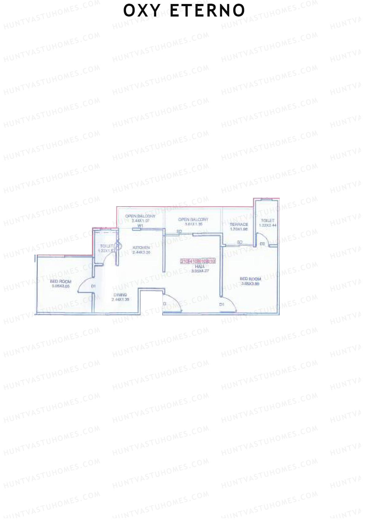Oxy Eterno Wing A Unit 10 Floor Plan