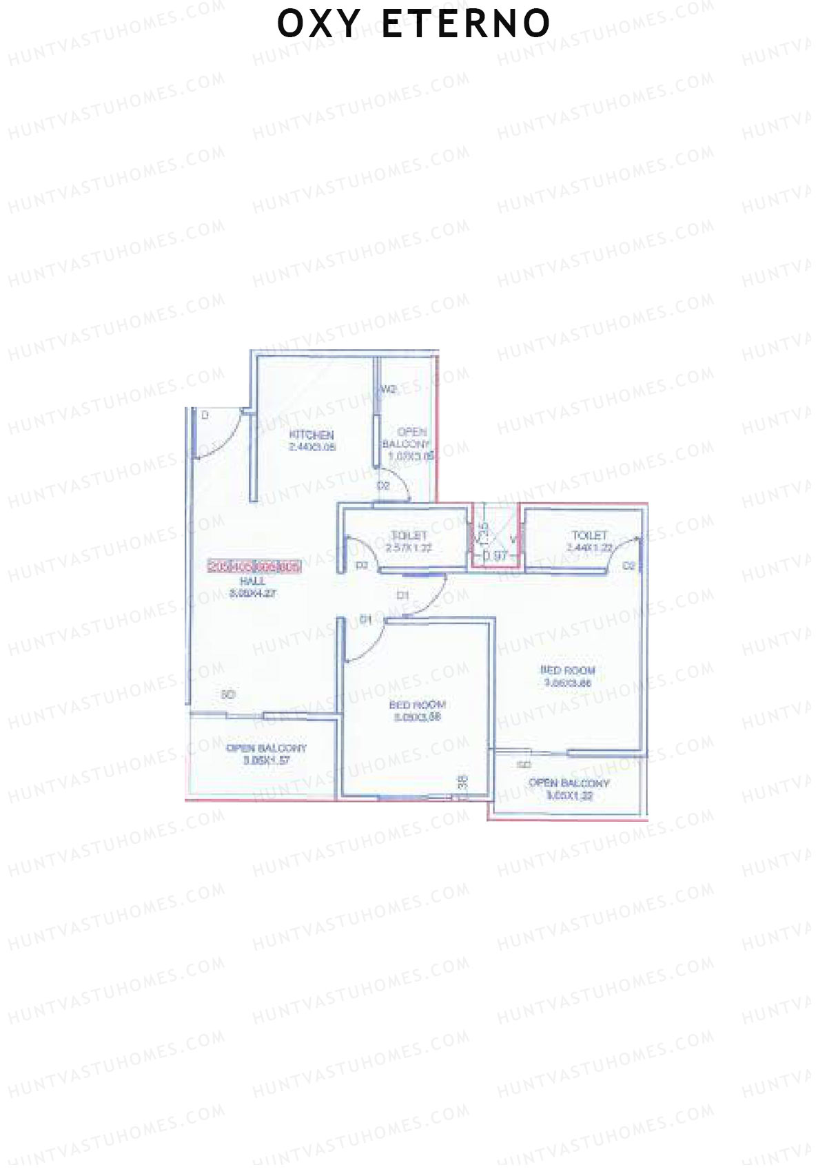Oxy Eterno Wing A Unit 5 Floor Plan