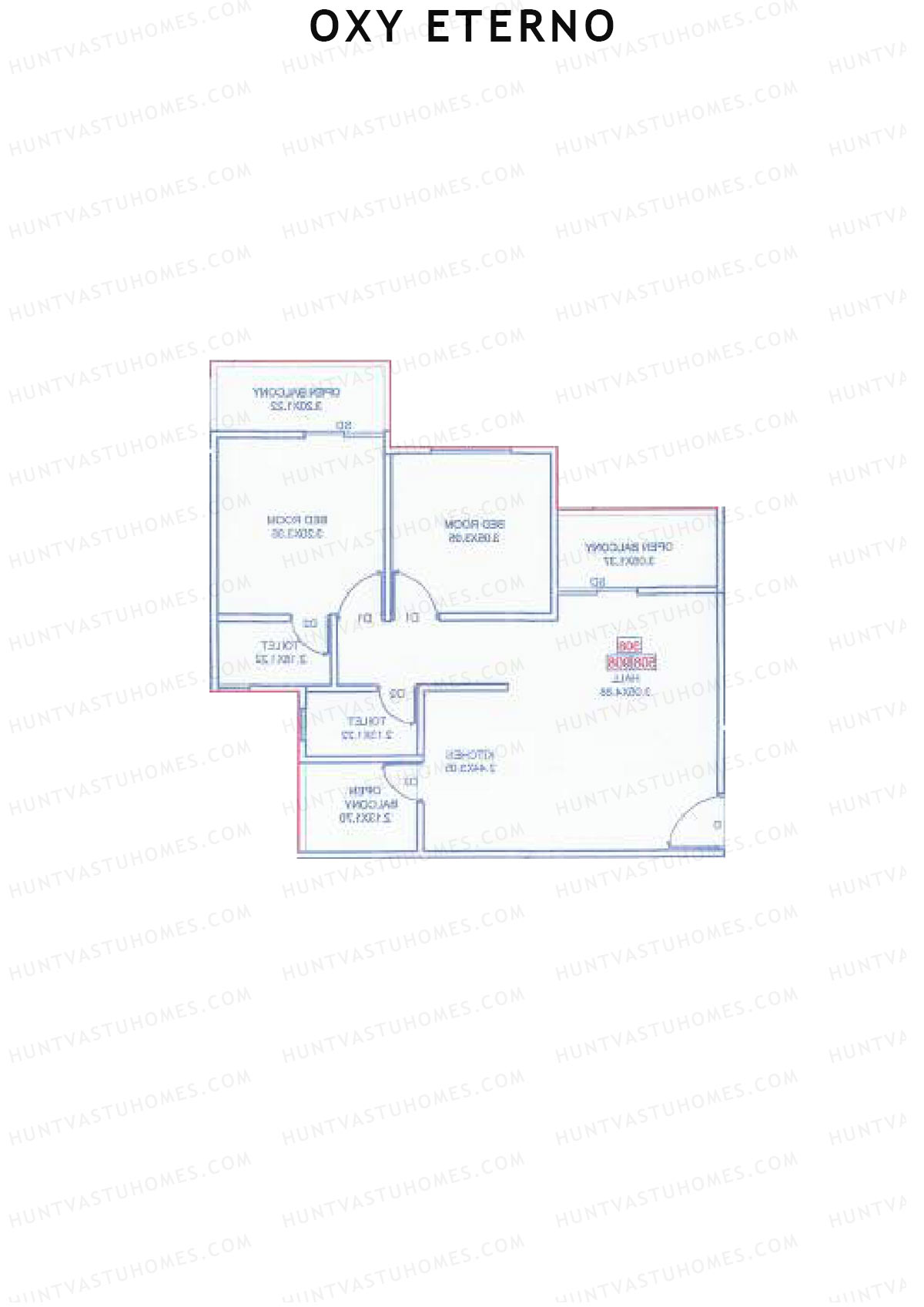 Oxy Eterno Wing A Unit 9 Floor Plan