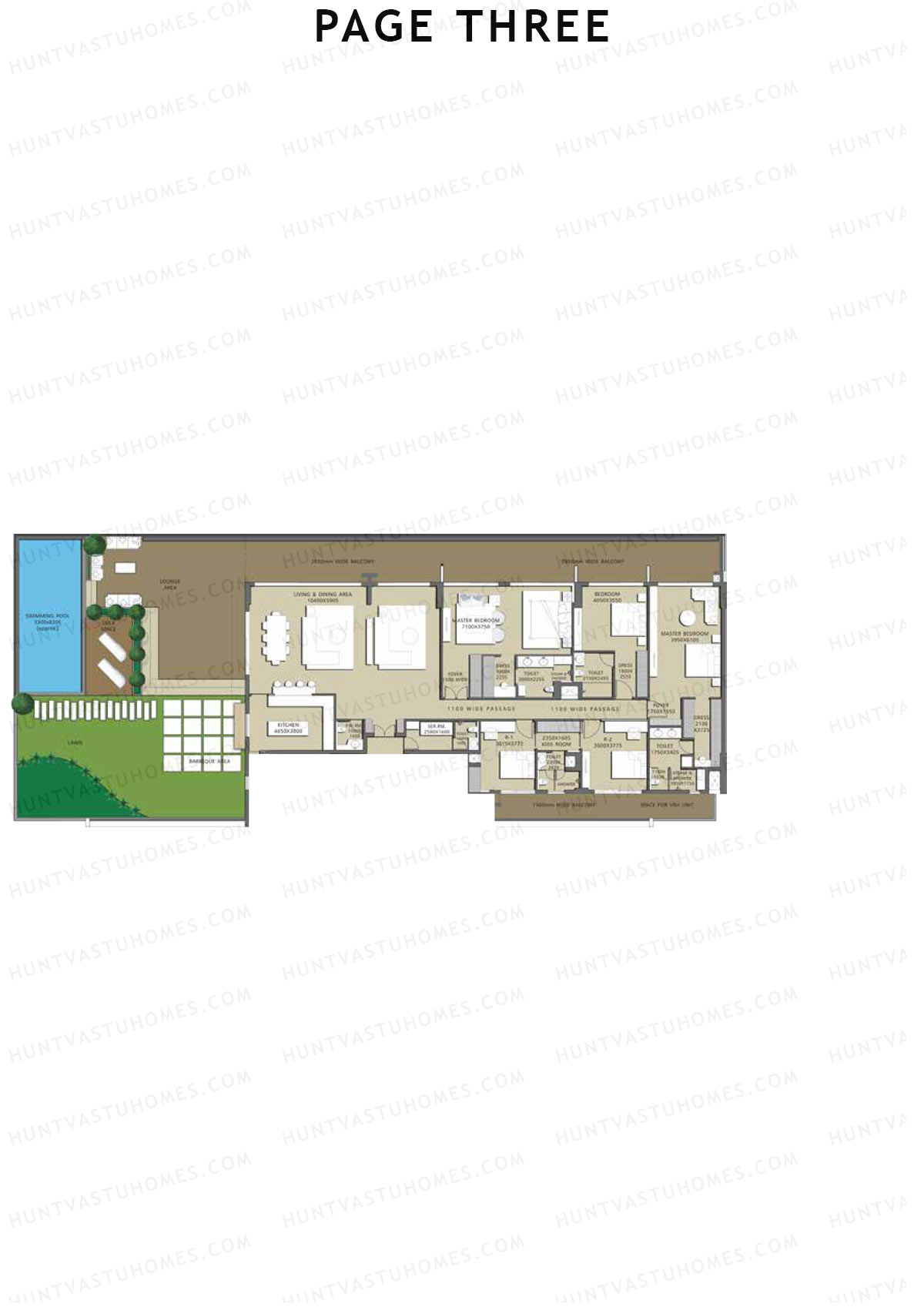 Page Three Residences Page3 Unit C101 (Type 1) Floor Plan