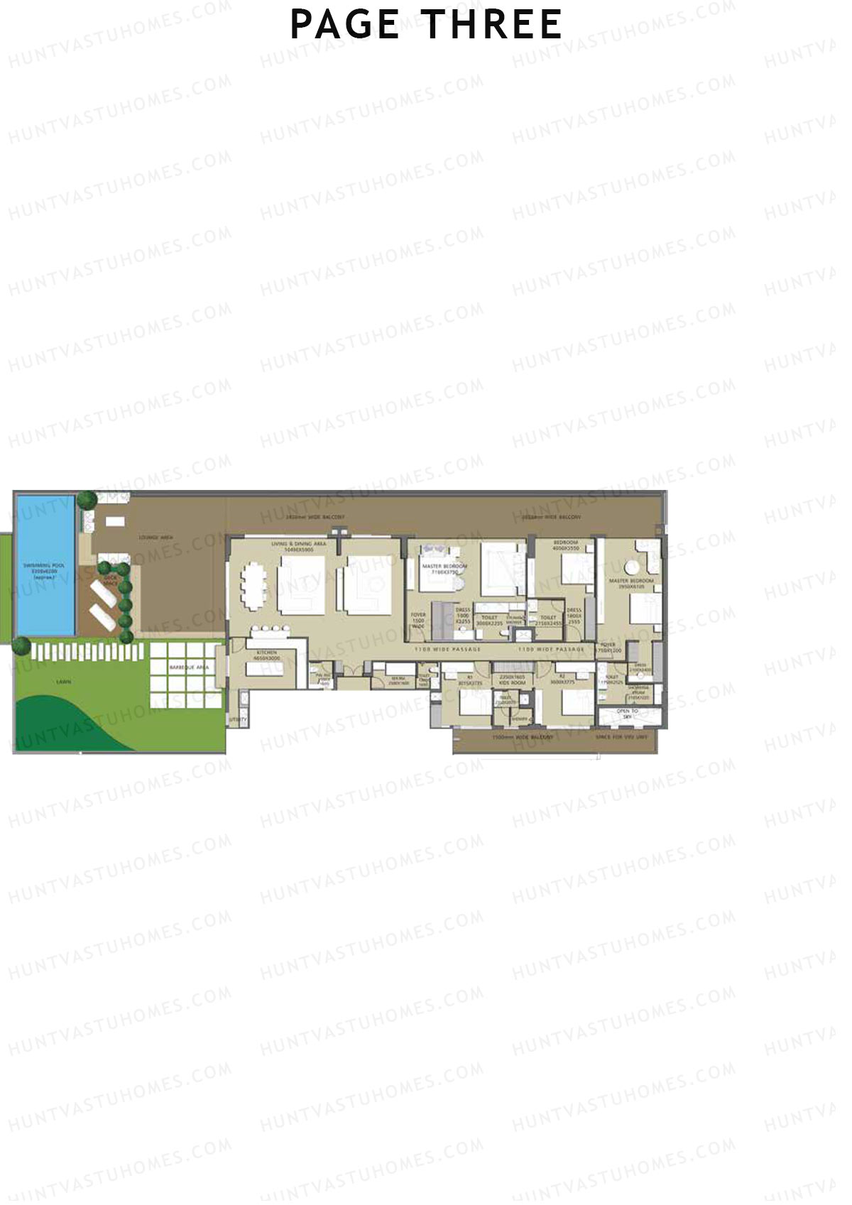 Page Three Residences Page3 Unit C201 Floor Plan