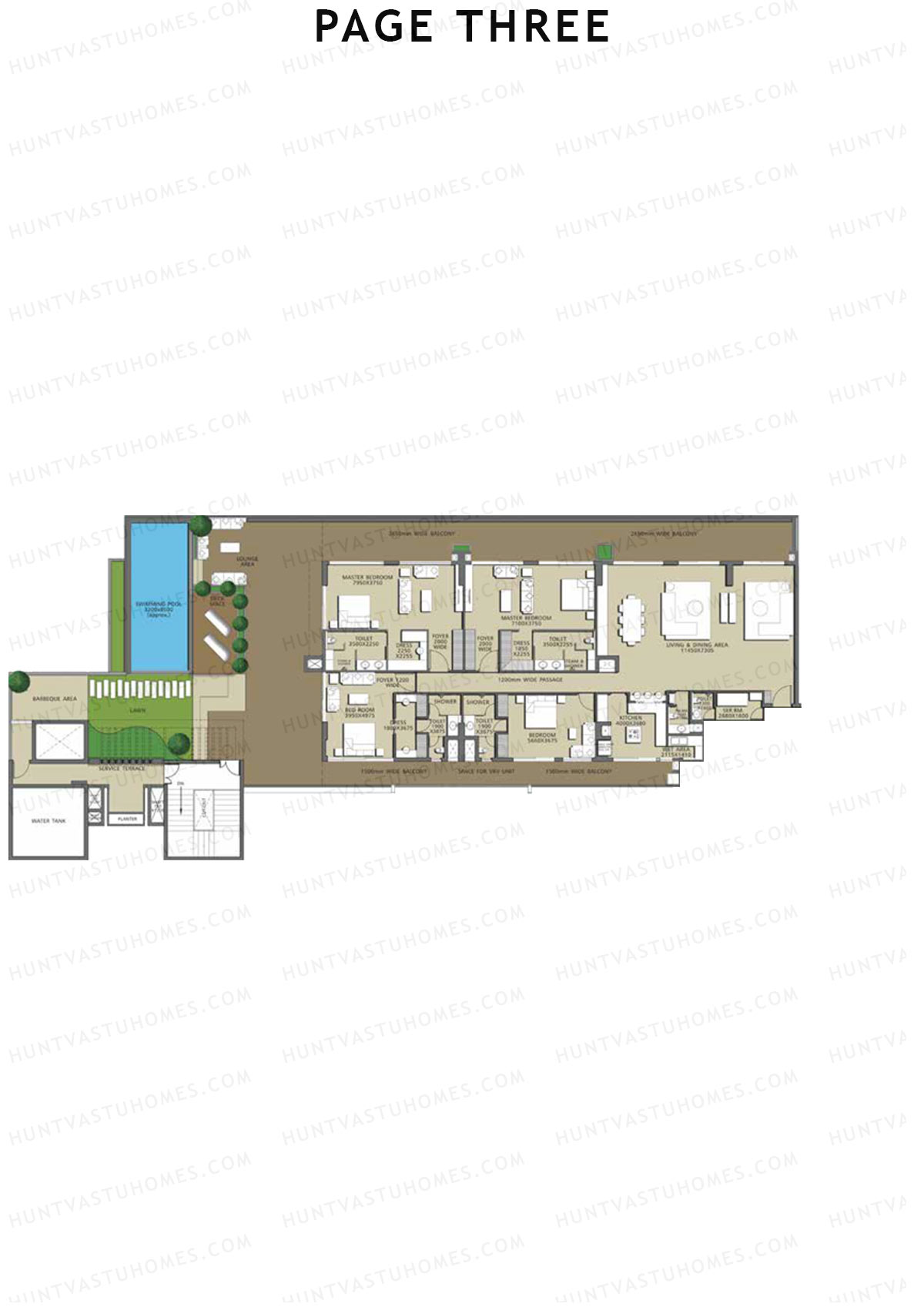 Page Three Residences Page3 Unit C201 (Type 4) Floor Plan