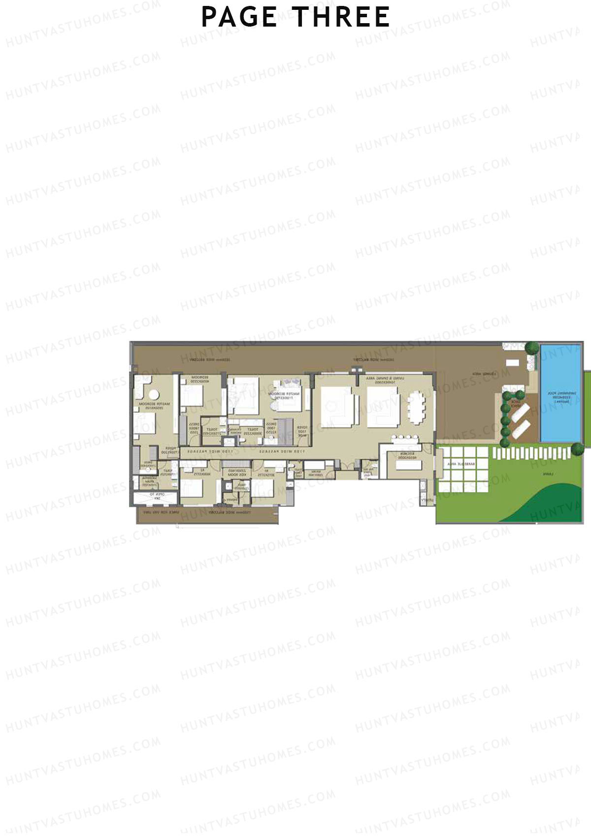 Page Three Residences Page3 Unit C401 (Type 2) Floor Plan