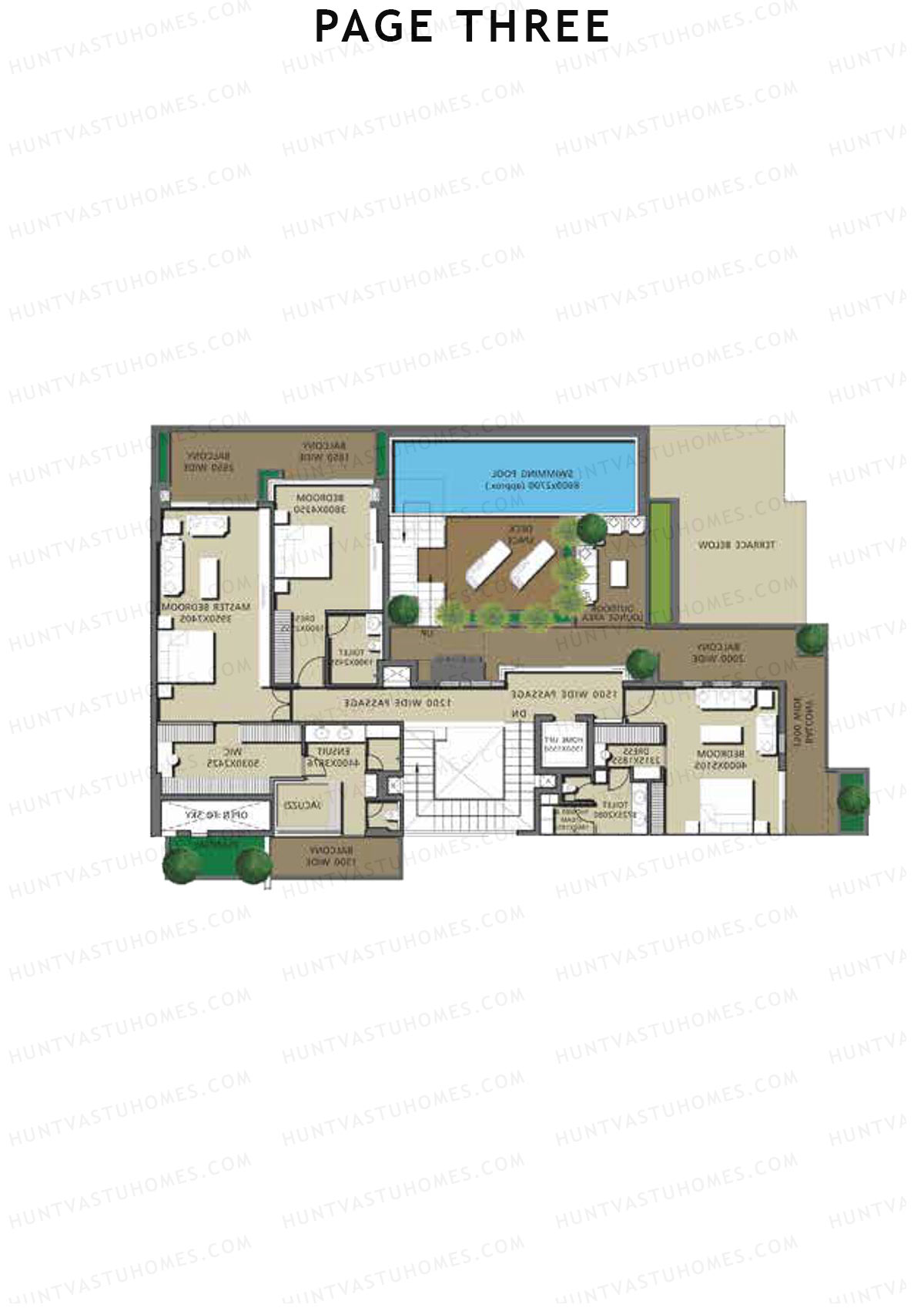 Page Three Residences Page3 Unit C401 (Type 2) Floor Plan