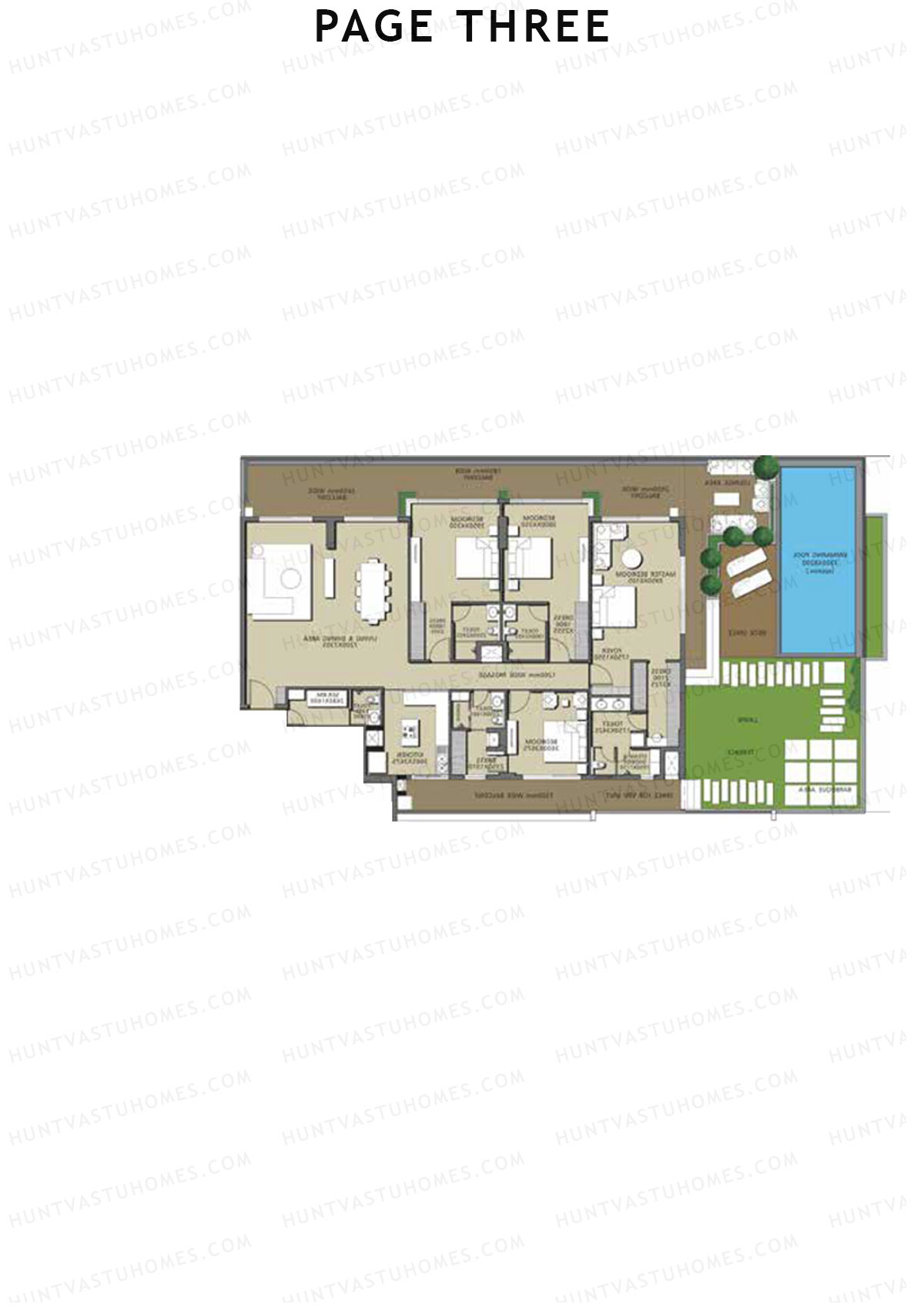 Page Three Residences Page3 Unit C402 (Type 3) Floor Plan