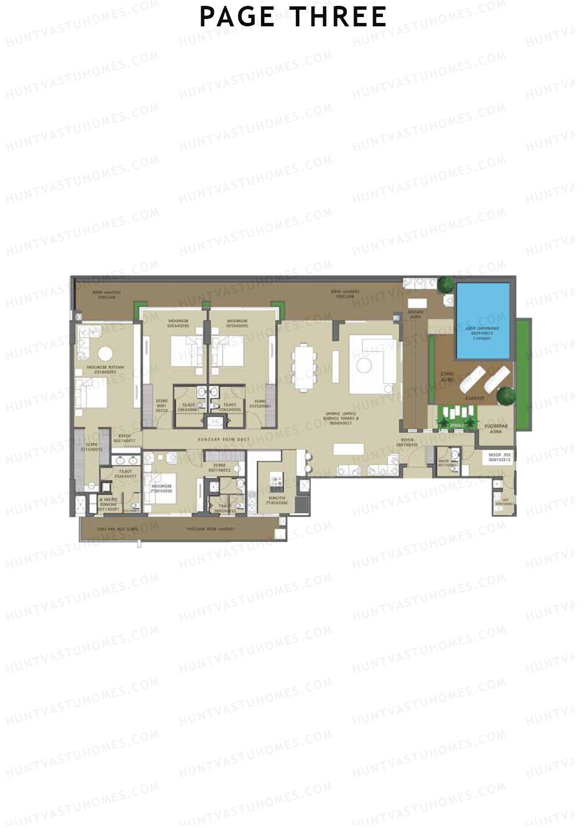 Page Three Residences Page3 Unit C501 (Type 1) Floor Plan