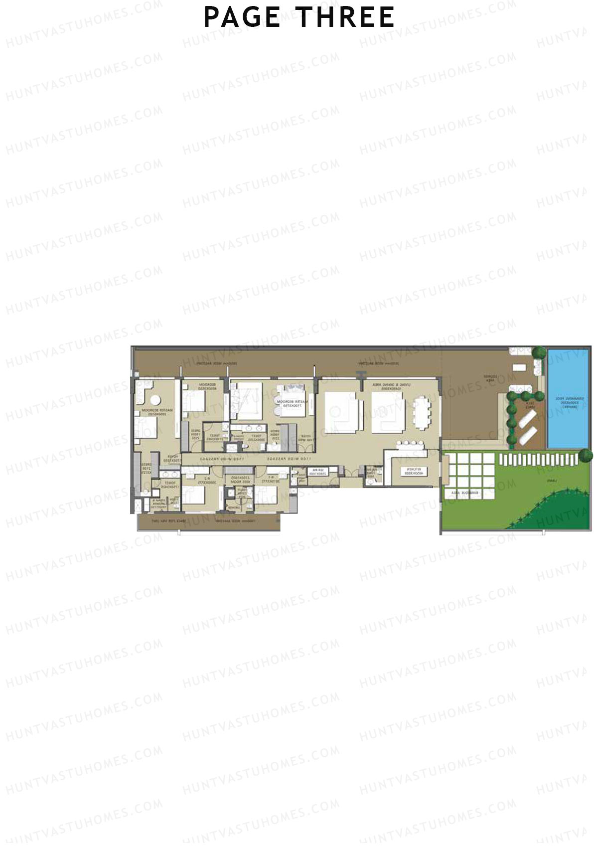 Page Three Residences Page3 Unit C501 (Type 1) Floor Plan