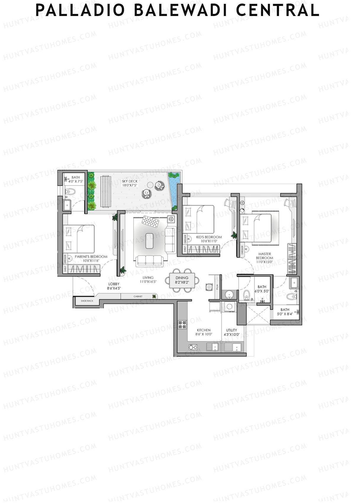 Palladio Balewadi Central Enigma Unit 1  Floor Plan