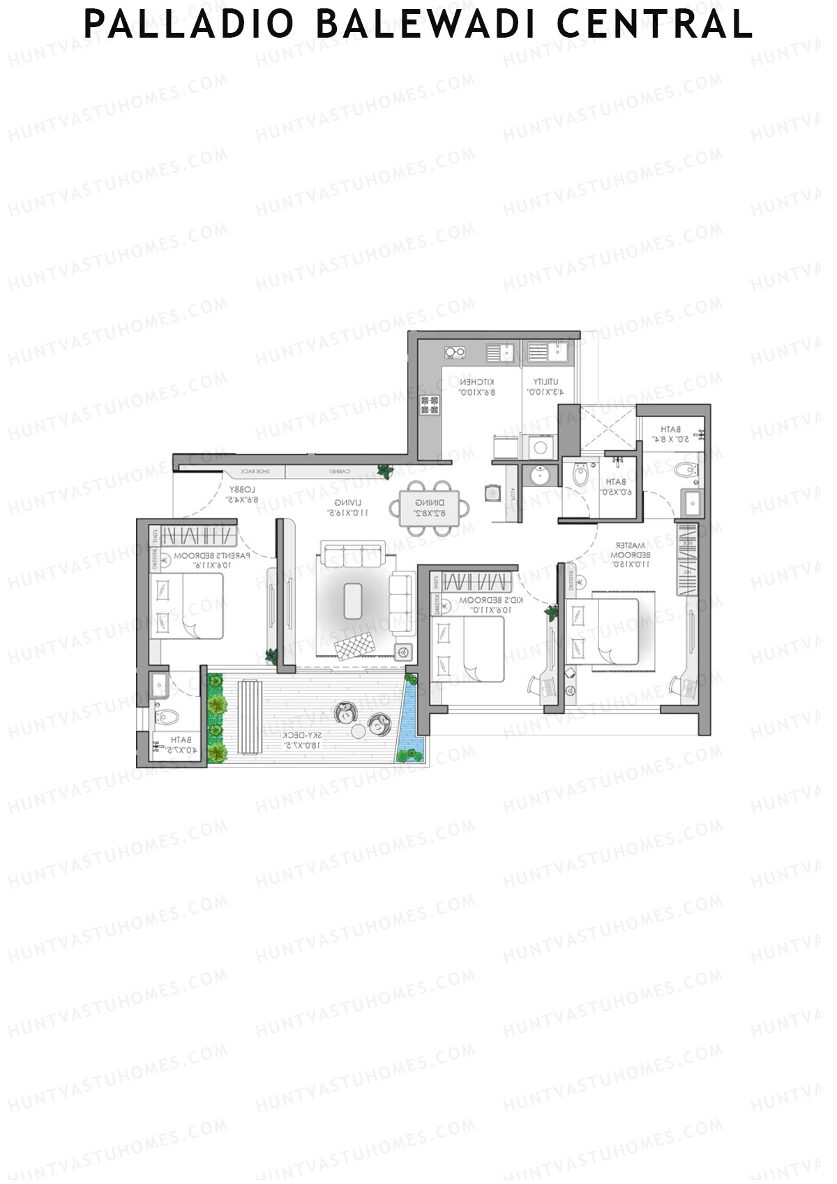 Palladio Balewadi Central Enigma Unit 2 Floor Plan