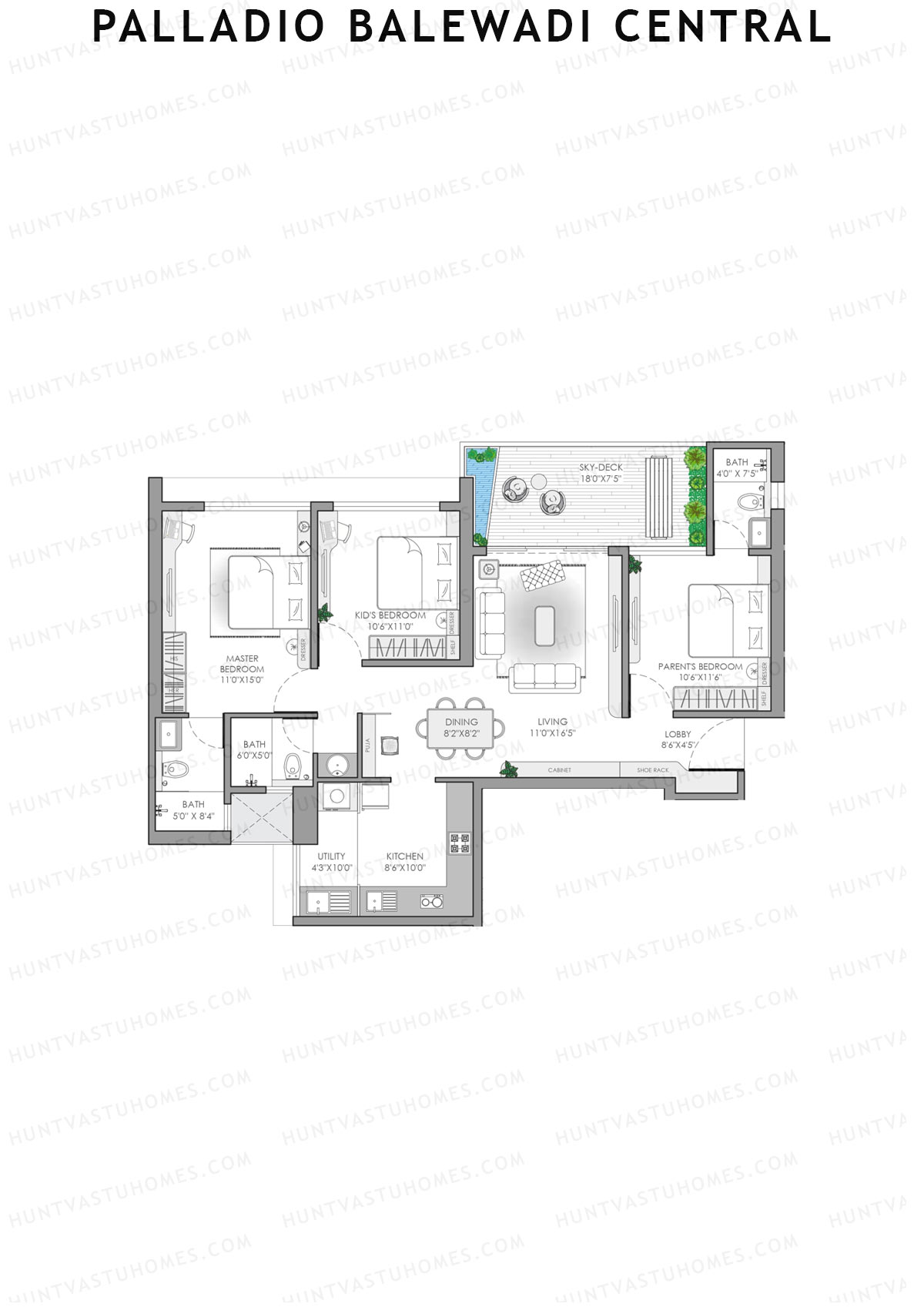 Palladio Balewadi Central ignis Unit 4 Floor Plan
