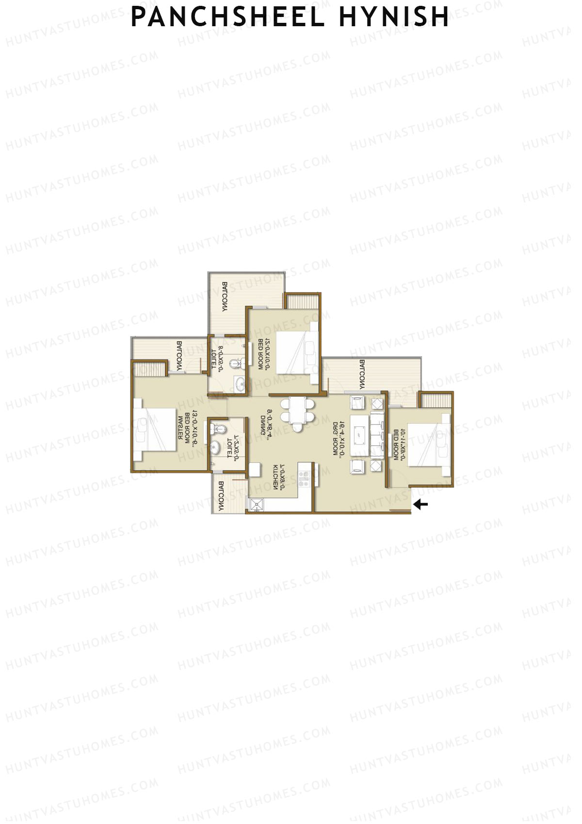 Panchsheel Hynish Tower 1 Unit 1 Floor Plan