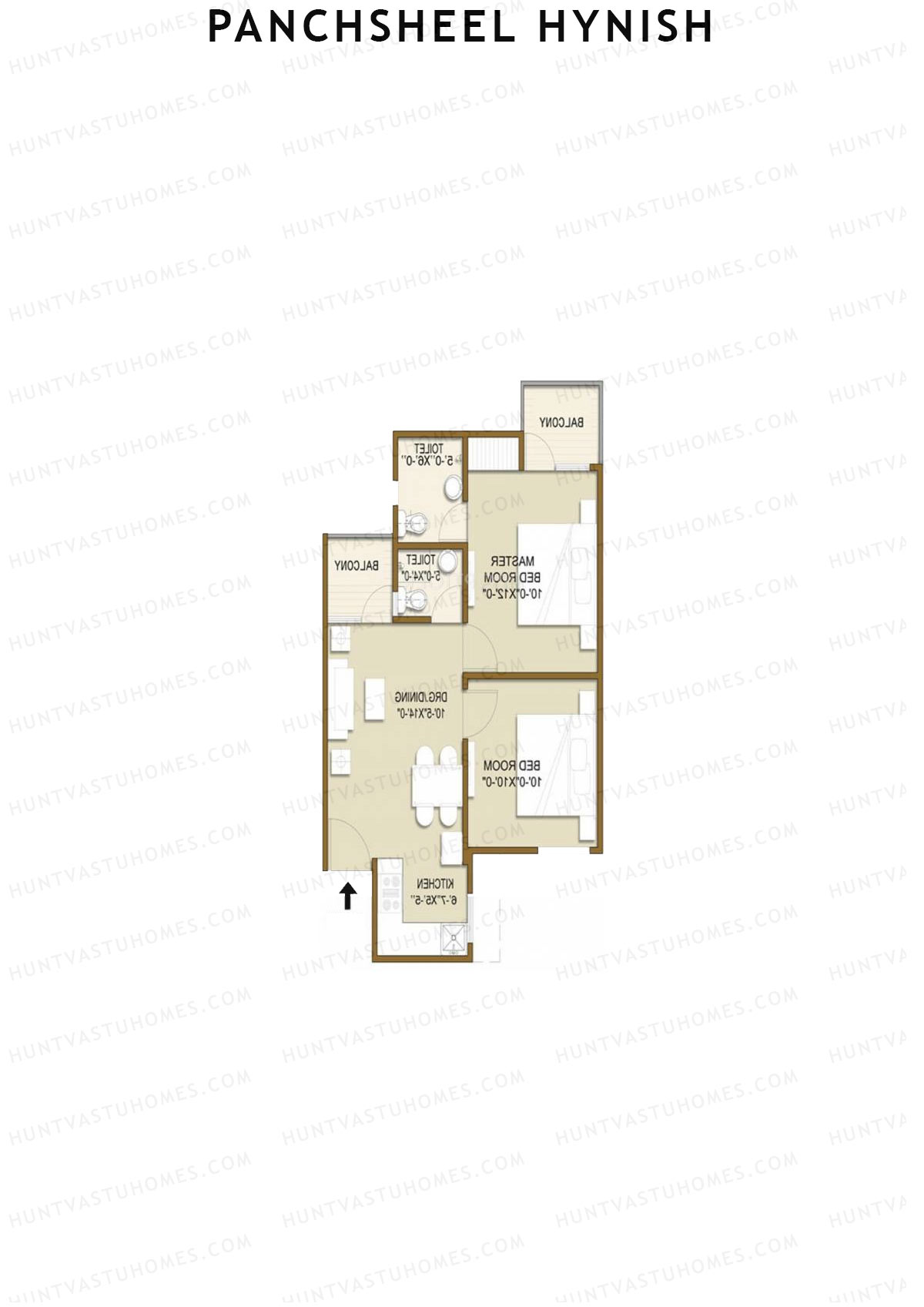 Panchsheel Hynish Tower 4 Unit 2 Floor Plan