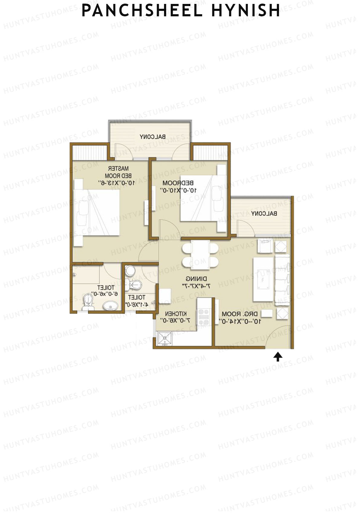 Panchsheel Hynish Tower 8 Unit 1 Floor Plan