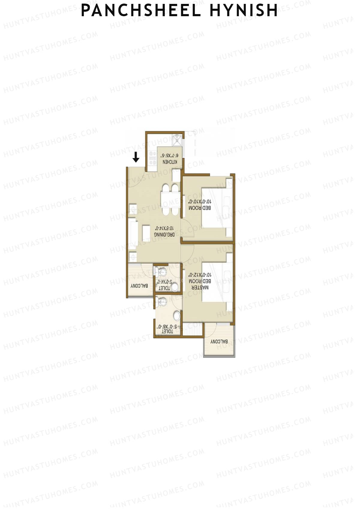 Panchsheel Hynish Tower 8 Unit 4 Floor Plan