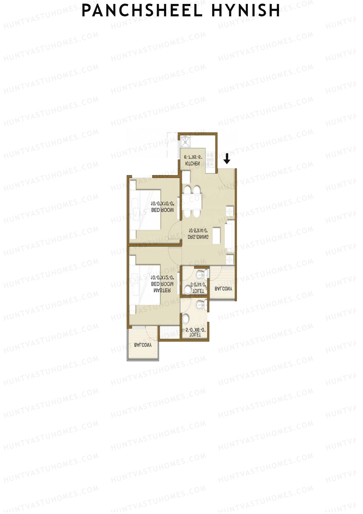 Panchsheel Hynish Tower 8 Unit 5 Floor Plan