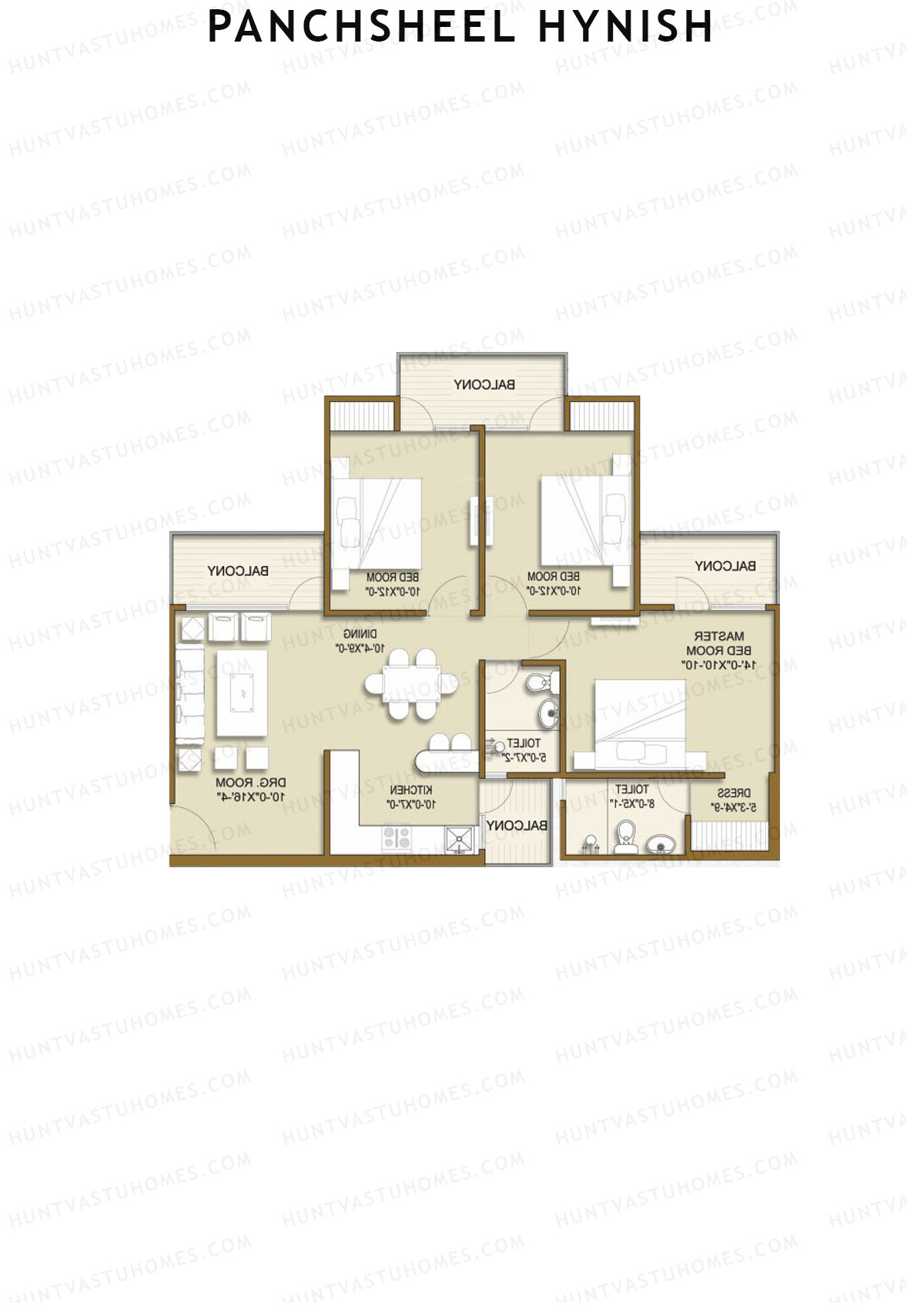 Panchsheel Hynish Tower 9 Unit 2 Floor Plan