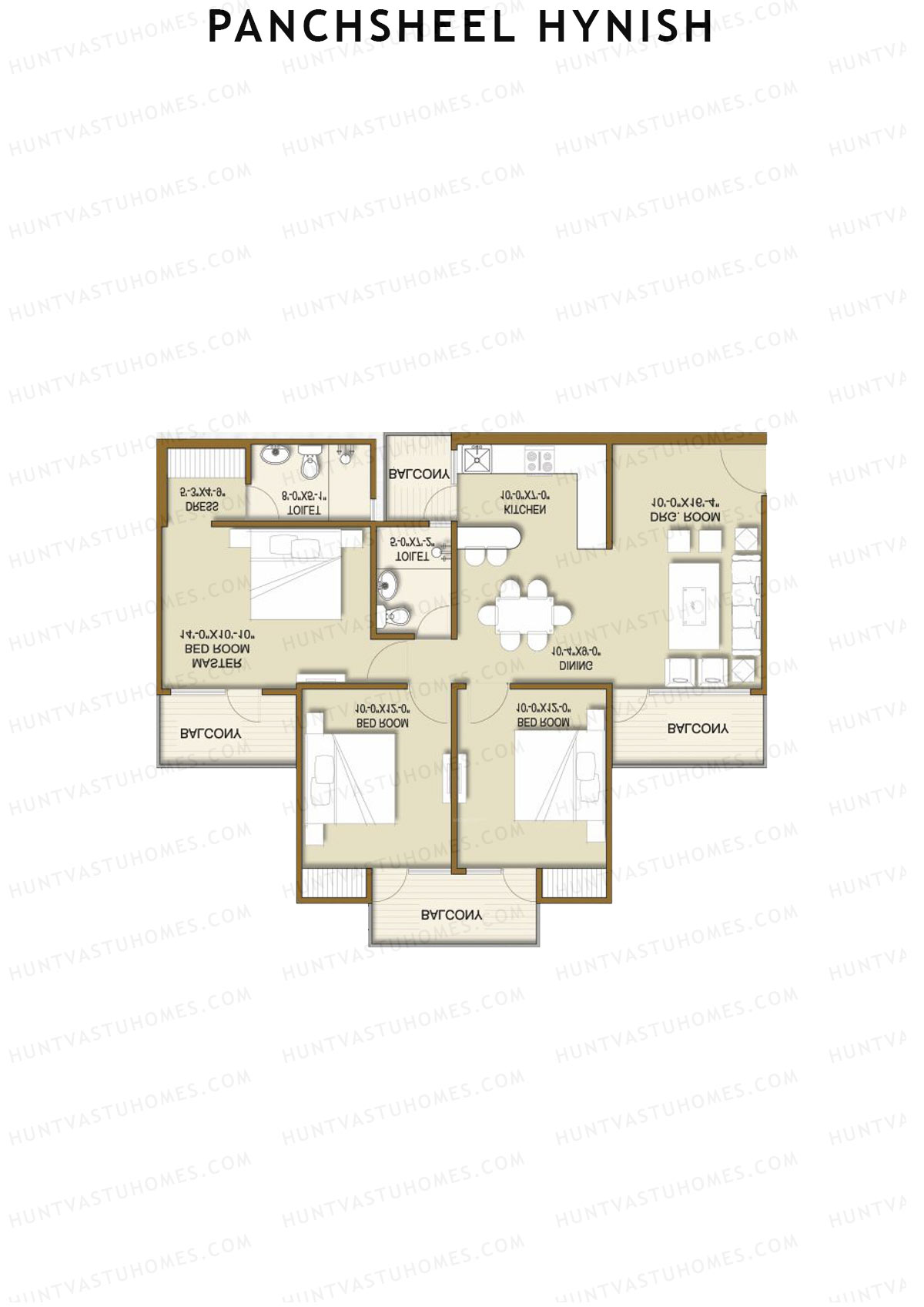 Panchsheel Hynish Tower 9 Unit 4 Floor Plan